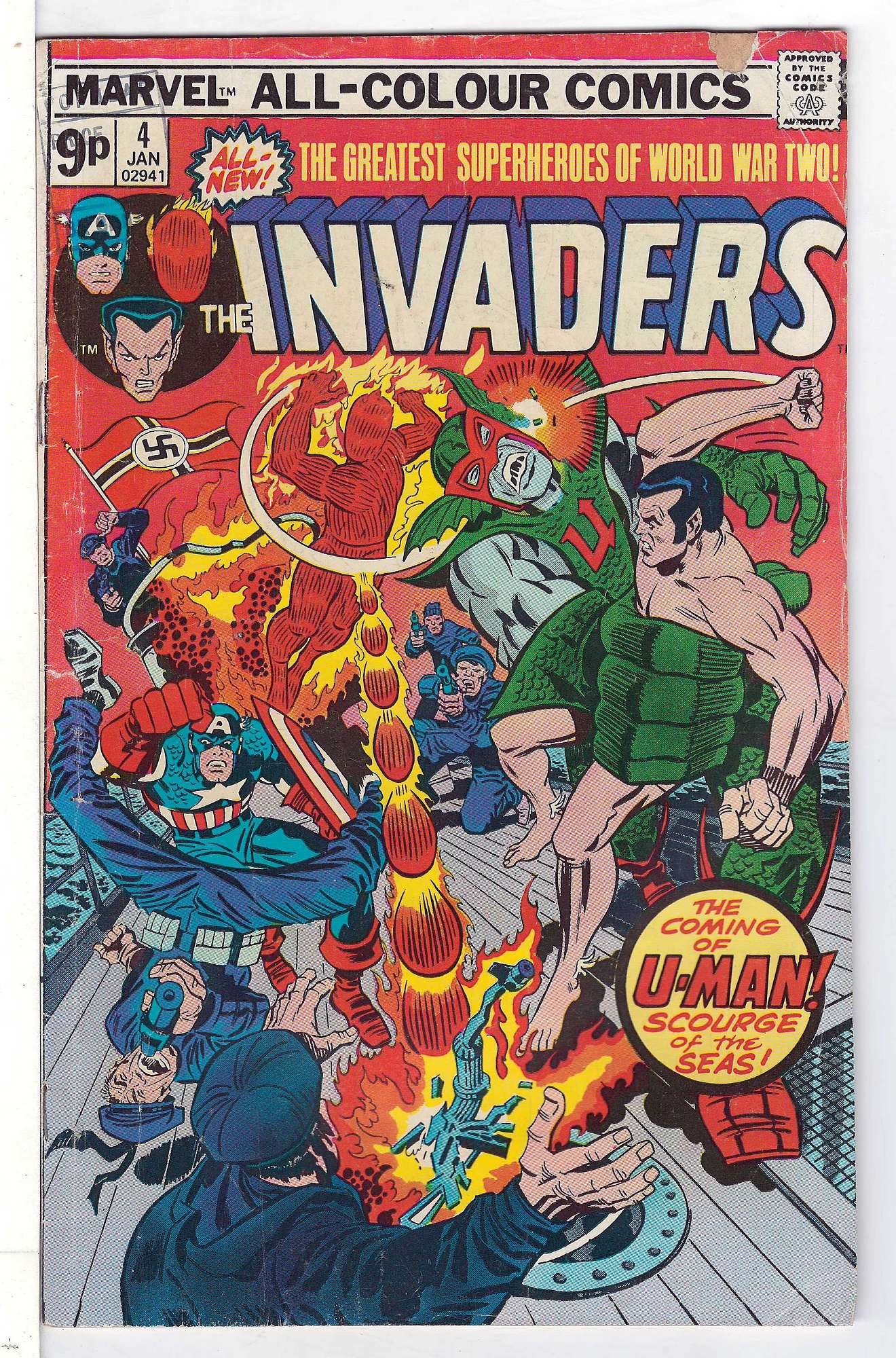 Cover of Invaders (Vol 1) #4. One of 250,000 Vintage American Comics on sale from Krypton!