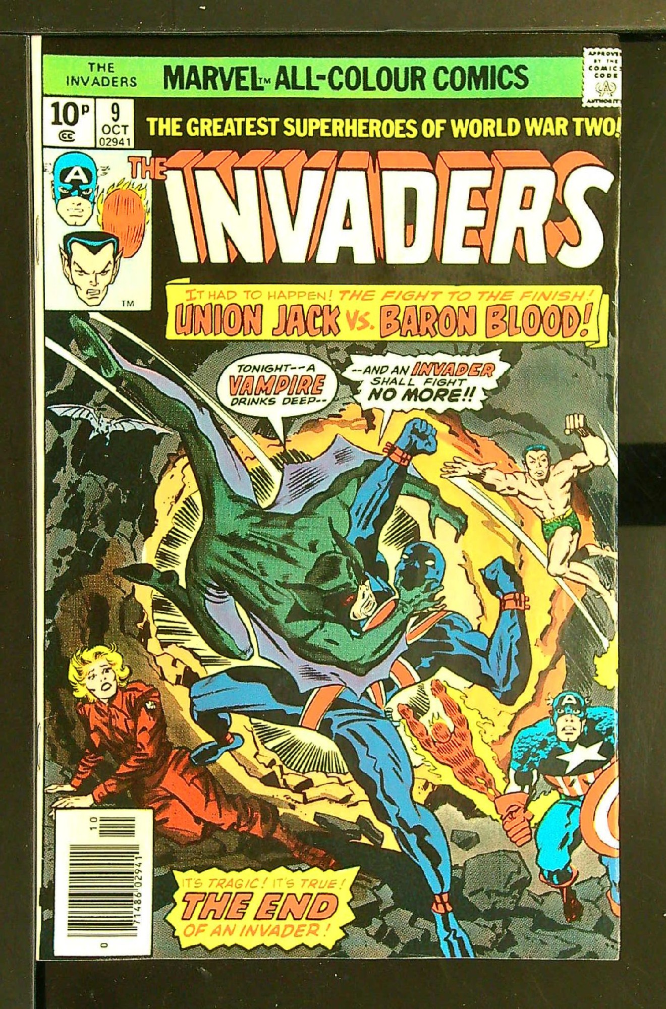 Cover of Invaders (Vol 1) #9. One of 250,000 Vintage American Comics on sale from Krypton!
