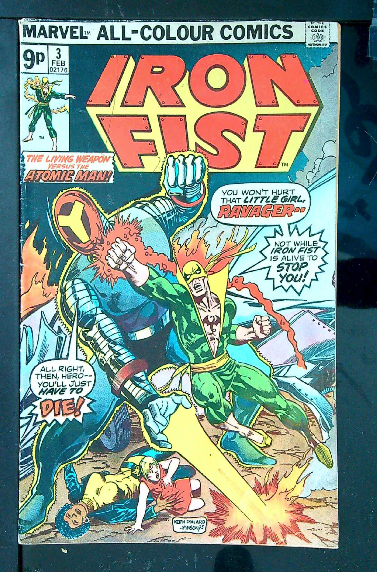 Cover of Iron Fist (Vol 1) #3. One of 250,000 Vintage American Comics on sale from Krypton!