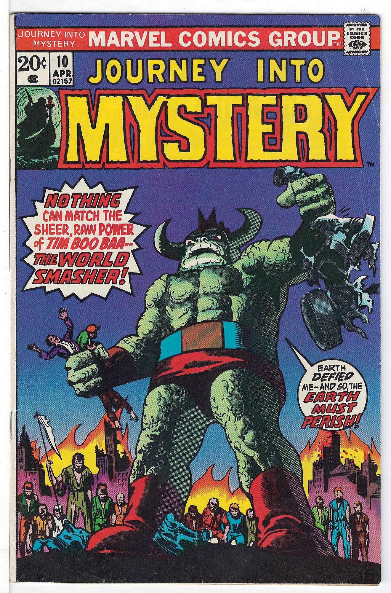 ACTUAL SCAN OF COMIC!<br> Cover of Journey Into Mystery (Vol 2) #10. One of 250,000 Vintage American Comics on sale from Krypton!