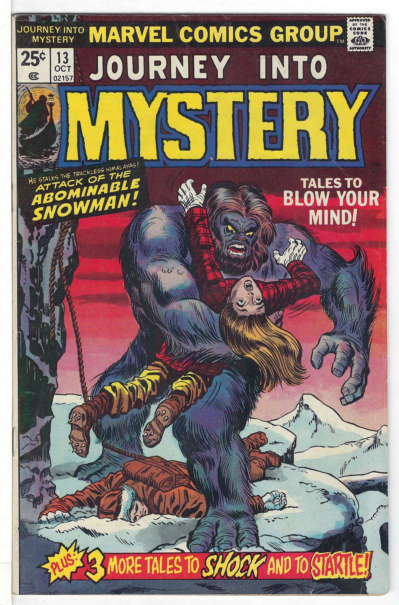 ACTUAL SCAN OF COMIC!<br> Cover of Journey Into Mystery (Vol 2) #13. One of 250,000 Vintage American Comics on sale from Krypton!