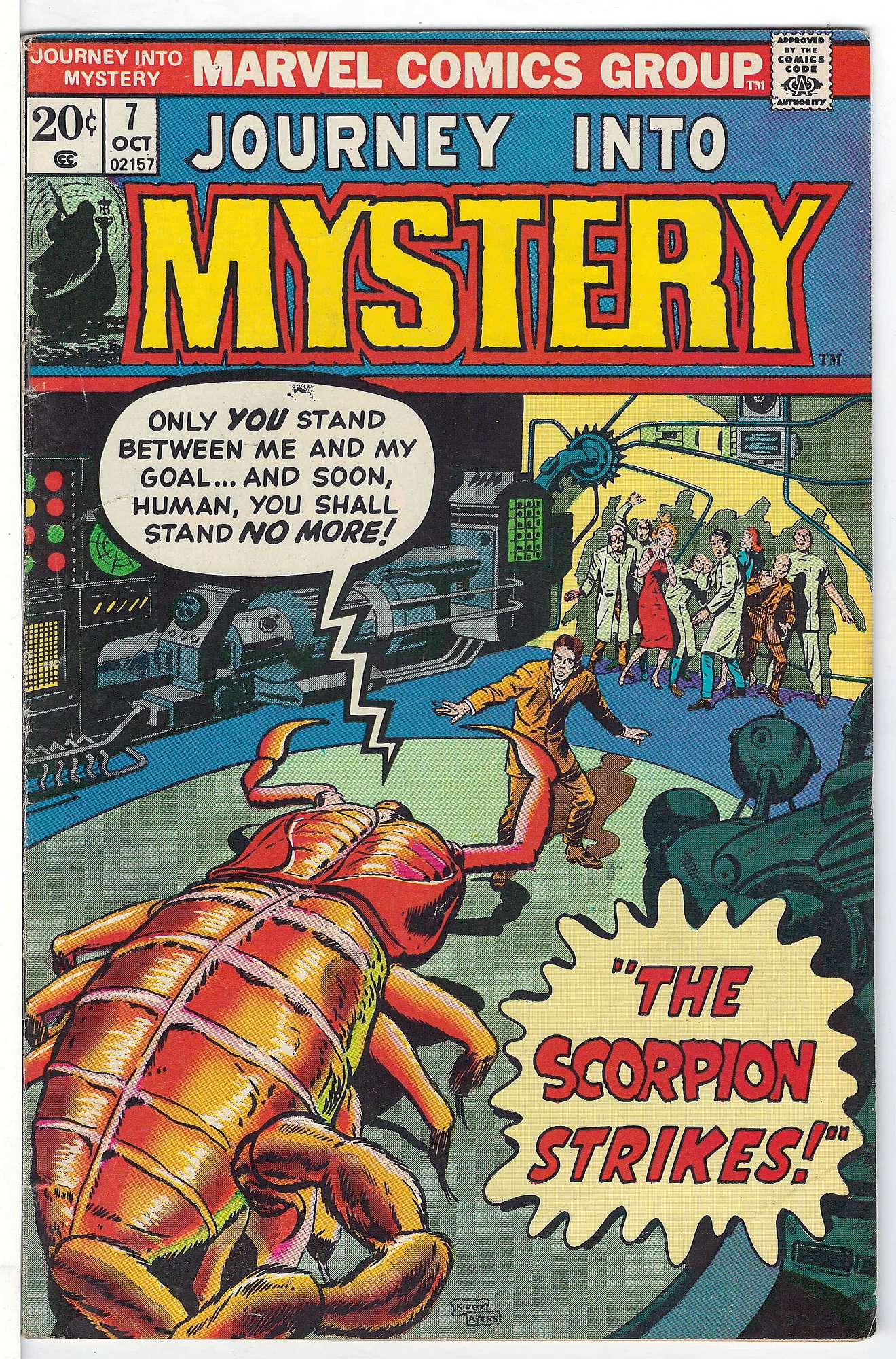 ACTUAL SCAN OF COMIC!<br> Cover of Journey Into Mystery (Vol 2) #7. One of 250,000 Vintage American Comics on sale from Krypton!