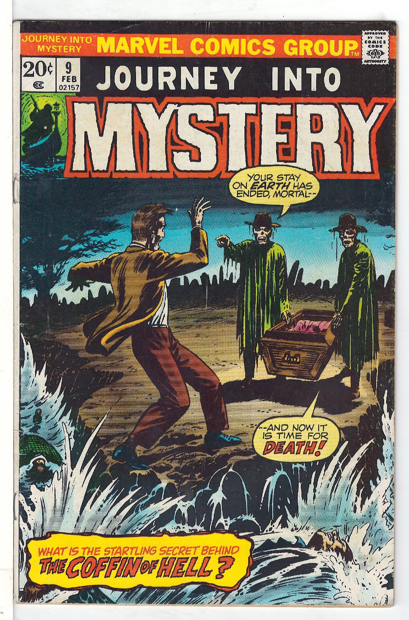 ACTUAL SCAN OF COMIC!<br> Cover of Journey Into Mystery (Vol 2) #9. One of 250,000 Vintage American Comics on sale from Krypton!