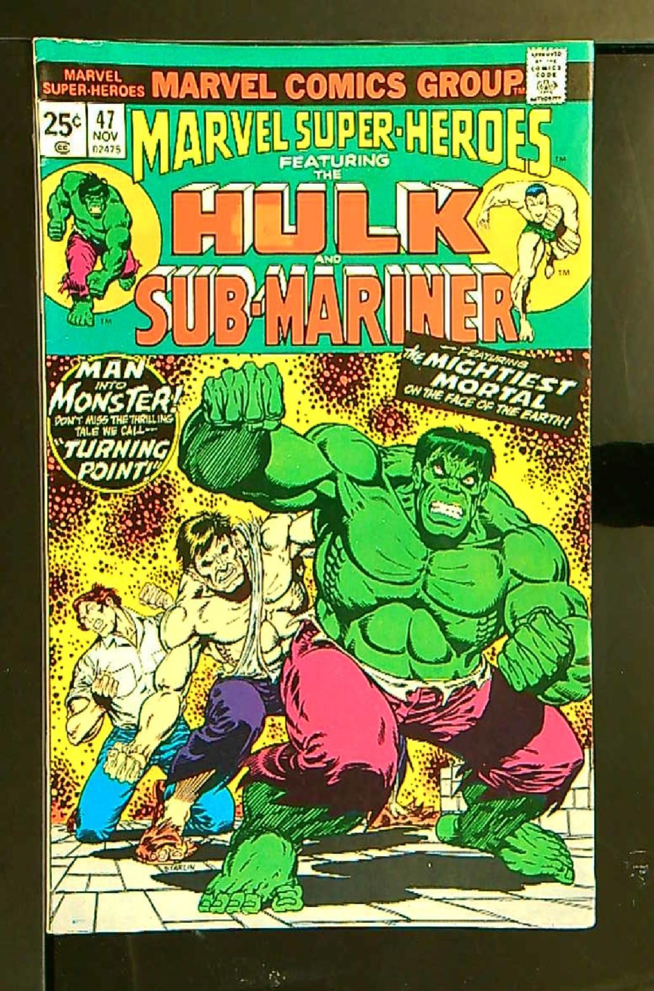 ACTUAL SCAN OF COMIC!<br>Slight label fade - See Scan Cover of Marvel Super-Heroes (Vol 1) #47. One of 250,000 Vintage American Comics on sale from Krypton!