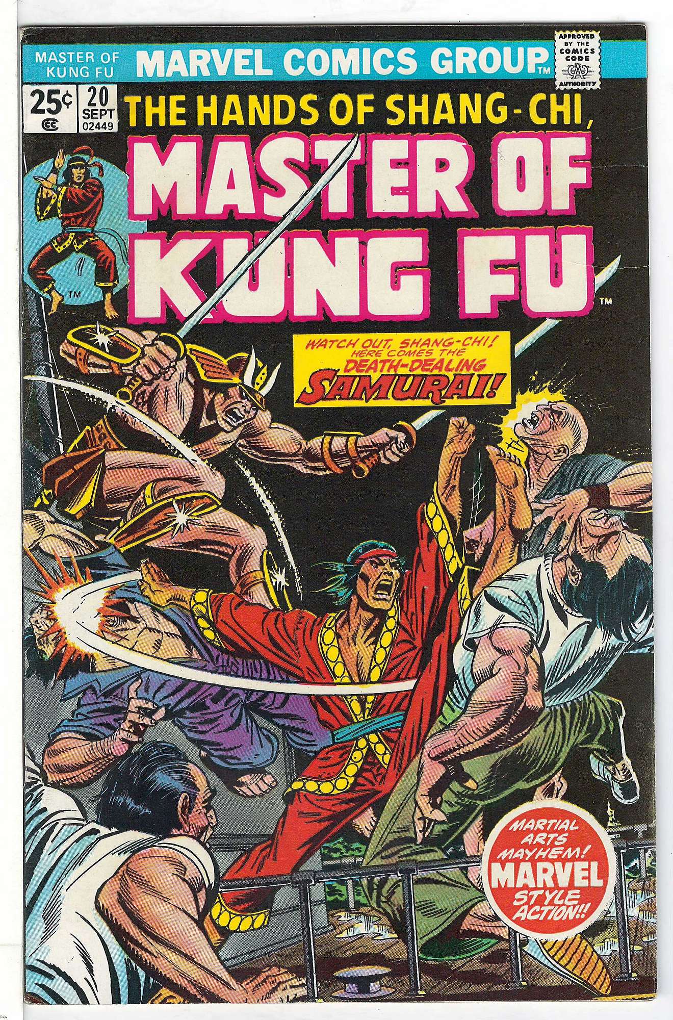 Cover of Master of Kung Fu (Vol 1) #20. One of 250,000 Vintage American Comics on sale from Krypton!