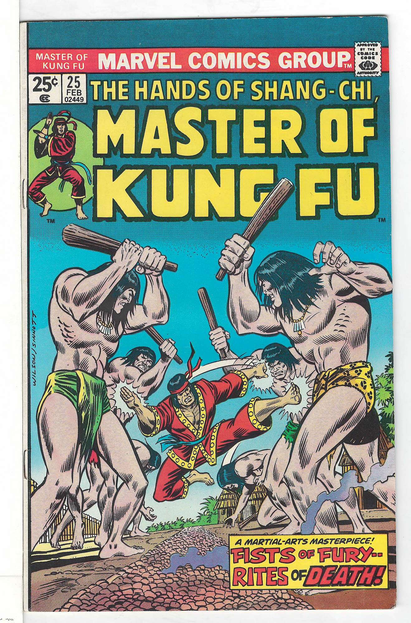 ACTUAL SCAN OF COMIC!<br> Cover of Master of Kung Fu (Vol 1) #25. One of 250,000 Vintage American Comics on sale from Krypton!