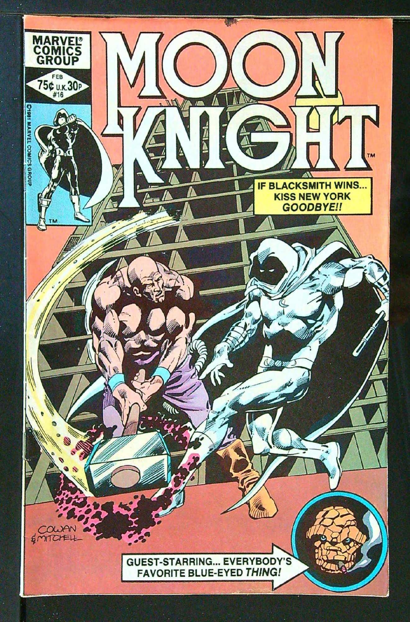 Cover of Moon Knight (Vol 1) #16. One of 250,000 Vintage American Comics on sale from Krypton!