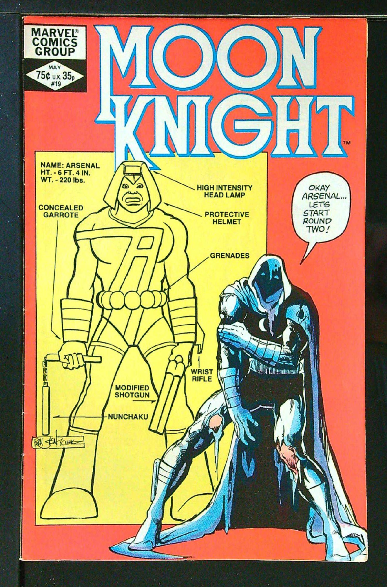 Cover of Moon Knight (Vol 1) #19. One of 250,000 Vintage American Comics on sale from Krypton!