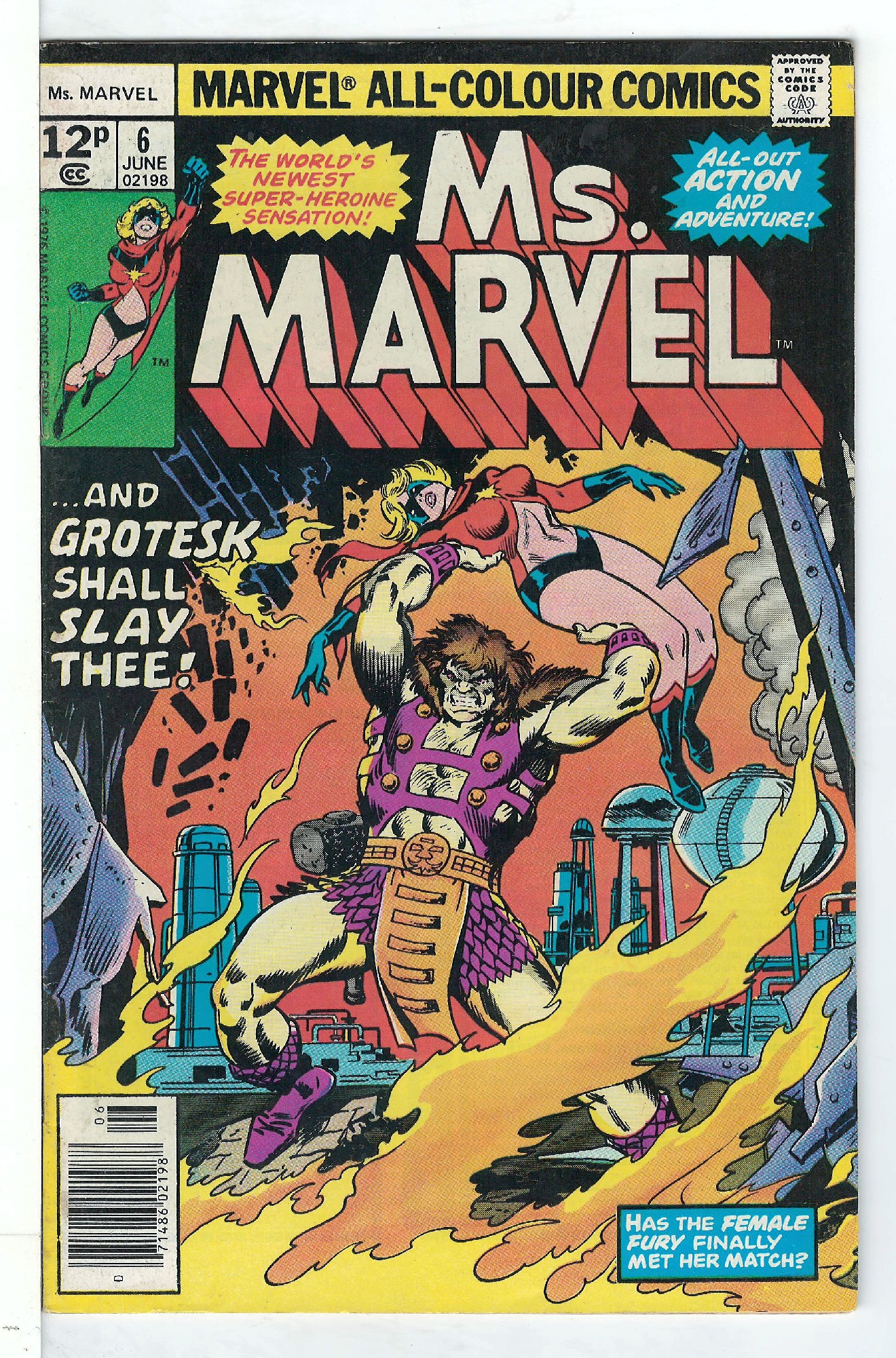 Cover of Ms Marvel (Vol 1) #6. One of 250,000 Vintage American Comics on sale from Krypton!