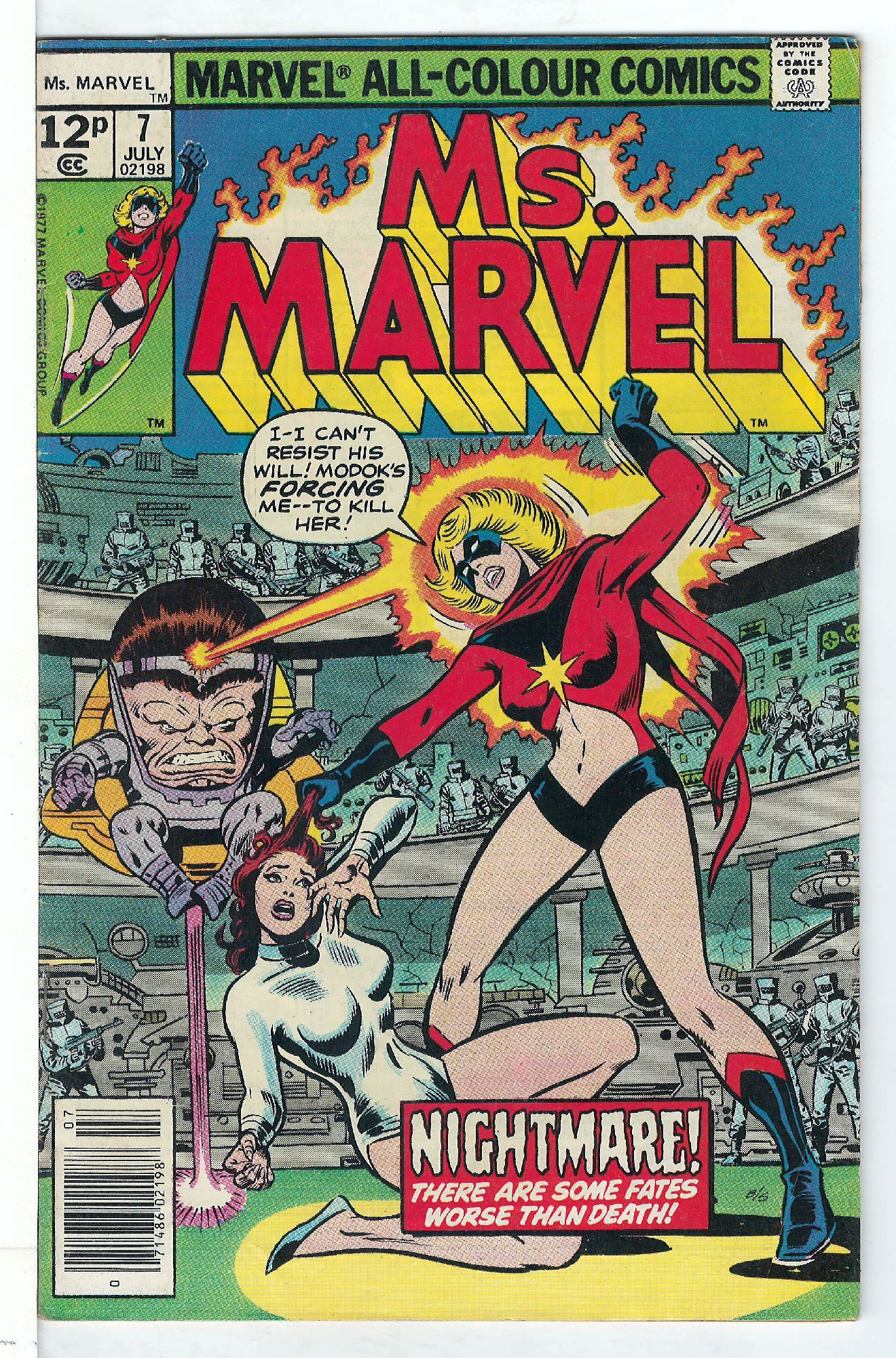 Cover of Ms Marvel (Vol 1) #7. One of 250,000 Vintage American Comics on sale from Krypton!