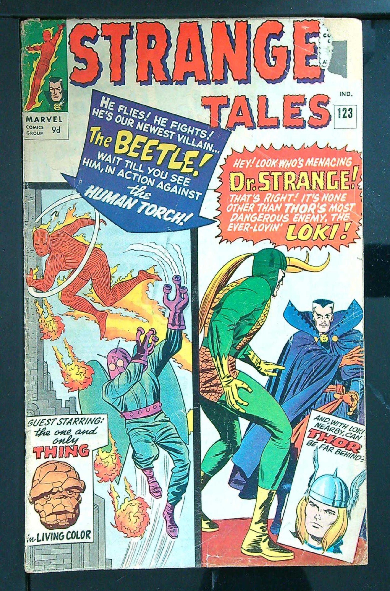 Cover of Strange Tales (Vol 1) #123. One of 250,000 Vintage American Comics on sale from Krypton!