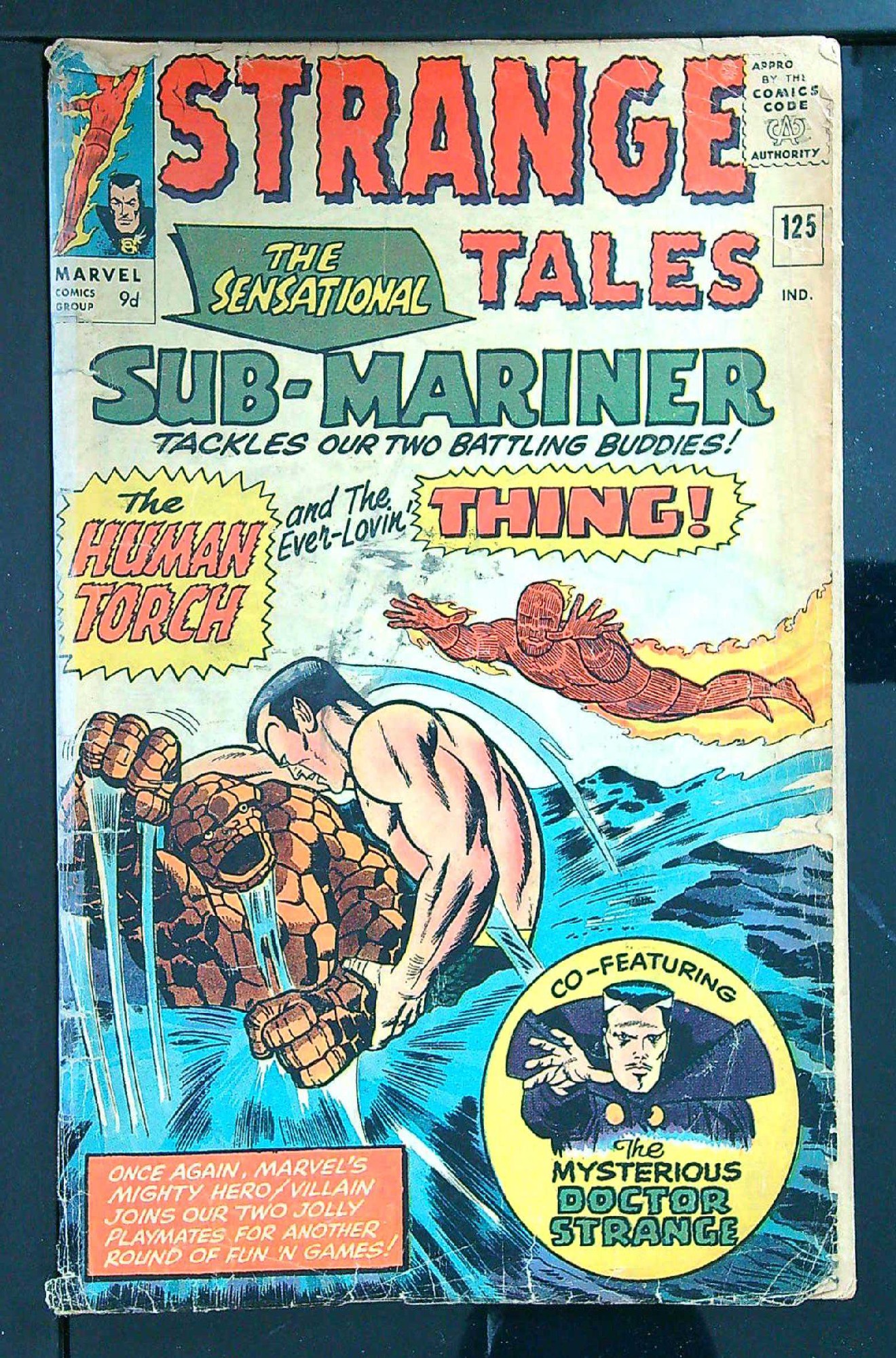 Cover of Strange Tales (Vol 1) #125. One of 250,000 Vintage American Comics on sale from Krypton!