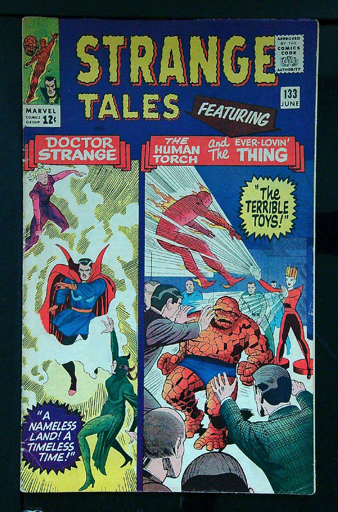 Cover of Strange Tales (Vol 1) #133. One of 250,000 Vintage American Comics on sale from Krypton!