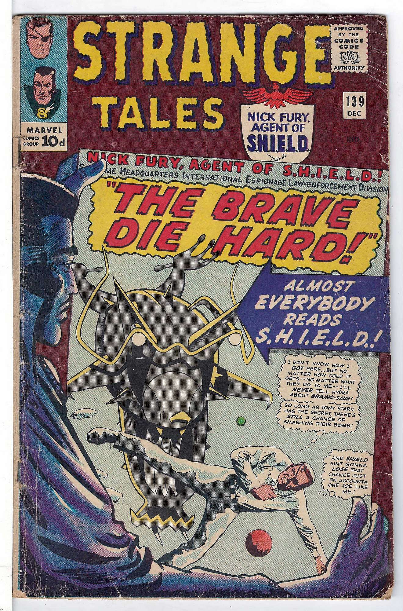 Cover of Strange Tales (Vol 1) #139. One of 250,000 Vintage American Comics on sale from Krypton!
