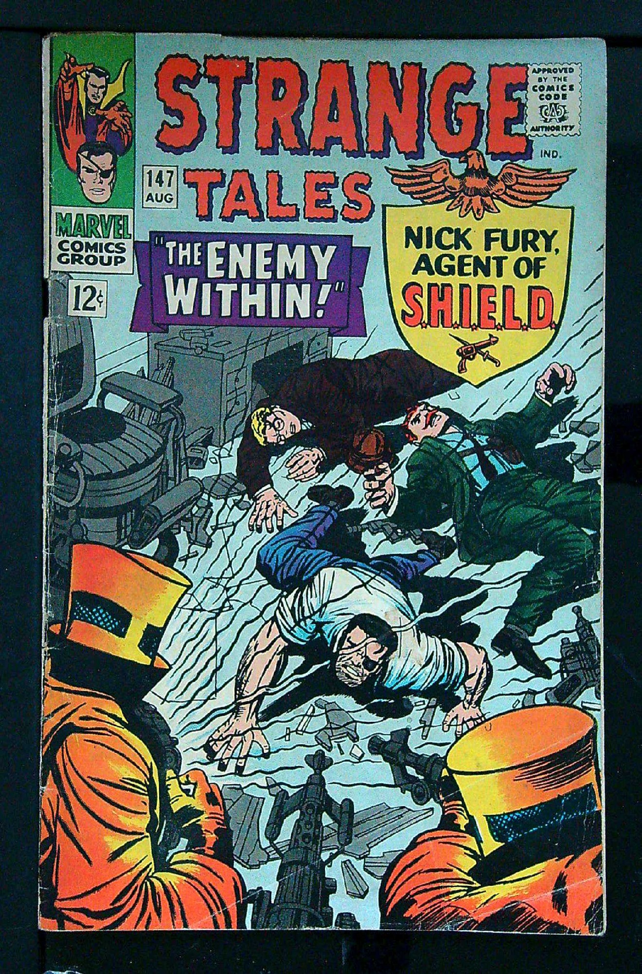 Cover of Strange Tales (Vol 1) #147. One of 250,000 Vintage American Comics on sale from Krypton!
