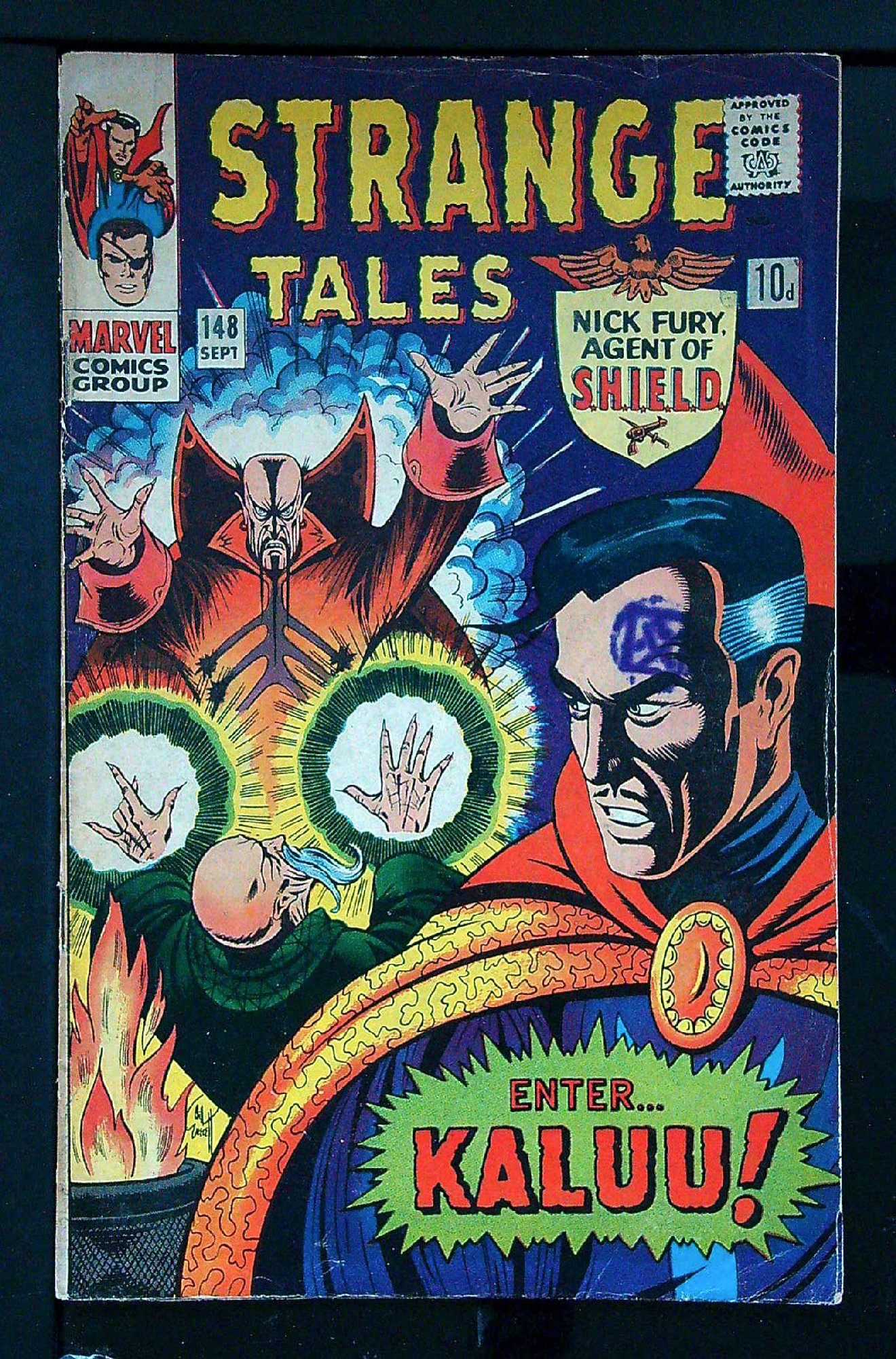 Cover of Strange Tales (Vol 1) #148. One of 250,000 Vintage American Comics on sale from Krypton!