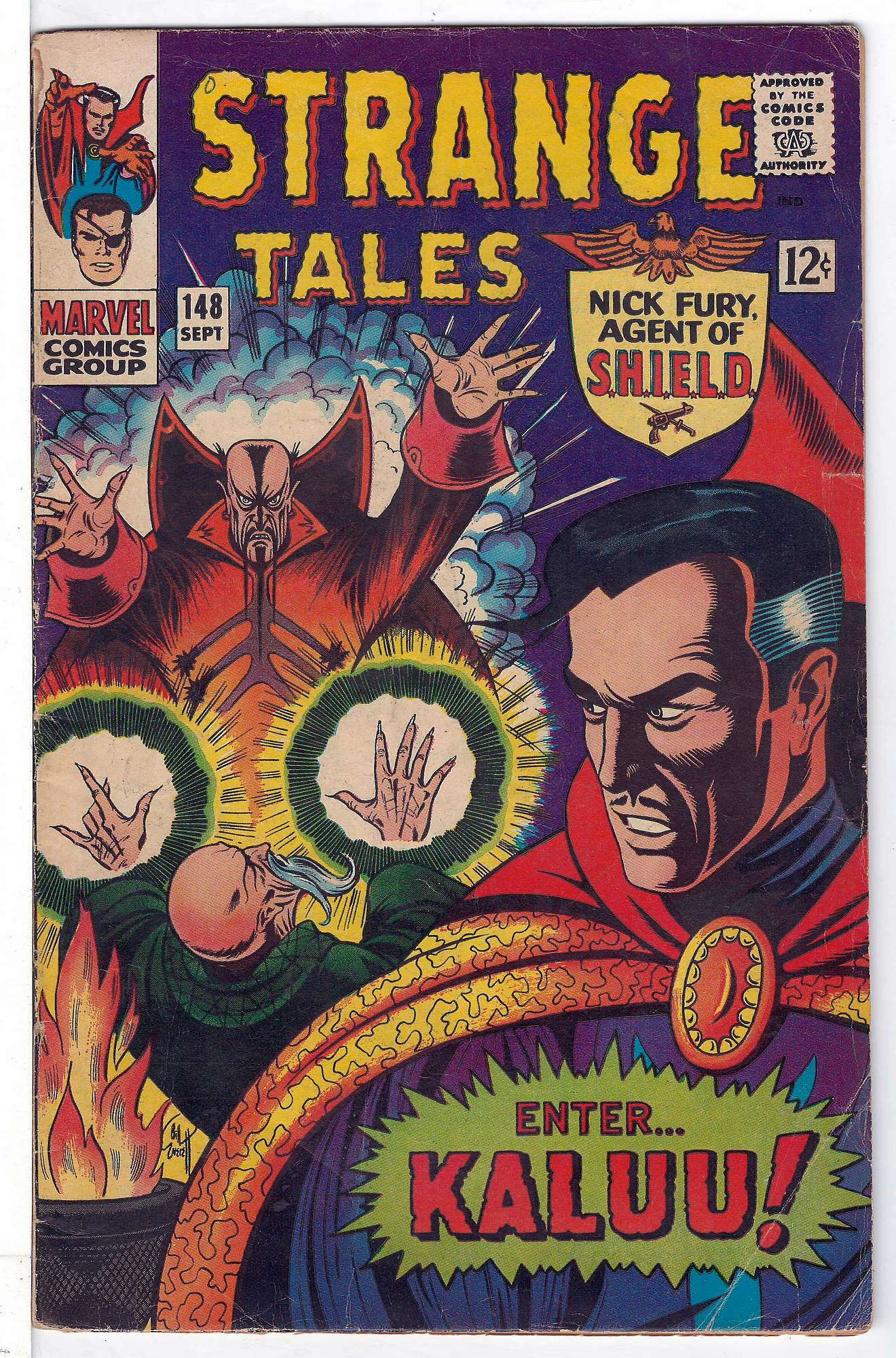 Cover of Strange Tales (Vol 1) #148. One of 250,000 Vintage American Comics on sale from Krypton!