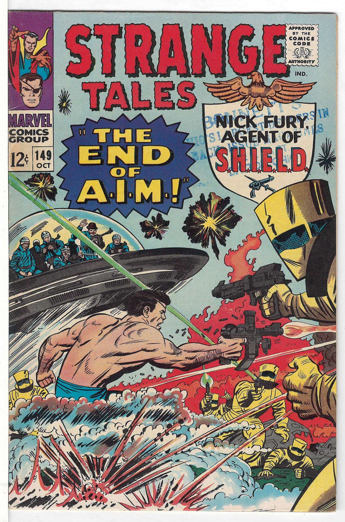 Cover of Strange Tales (Vol 1) #149. One of 250,000 Vintage American Comics on sale from Krypton!