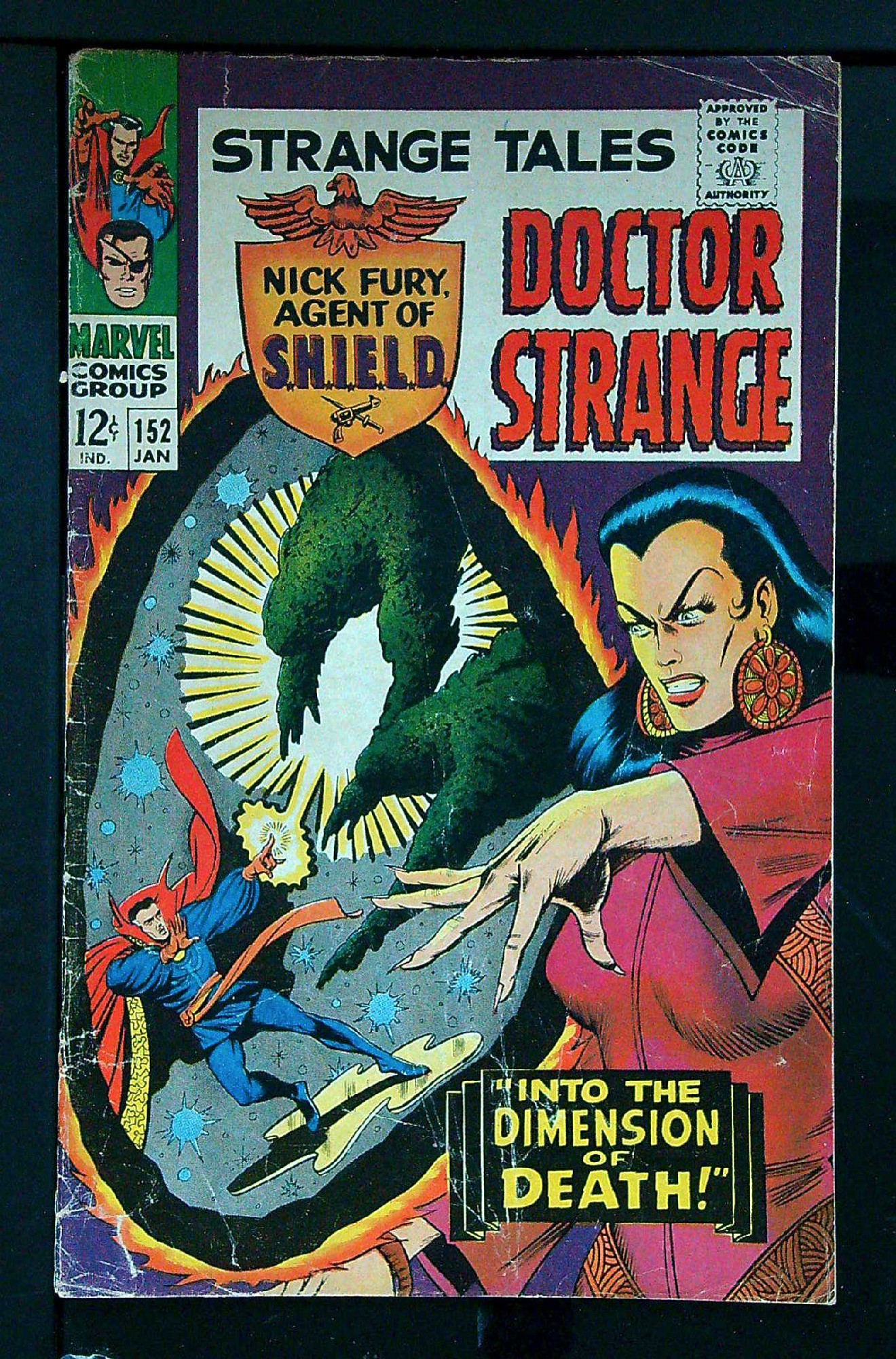 ACTUAL SCAN OF COMIC!<br> Cover of Strange Tales (Vol 1) #152. One of 250,000 Vintage American Comics on sale from Krypton!