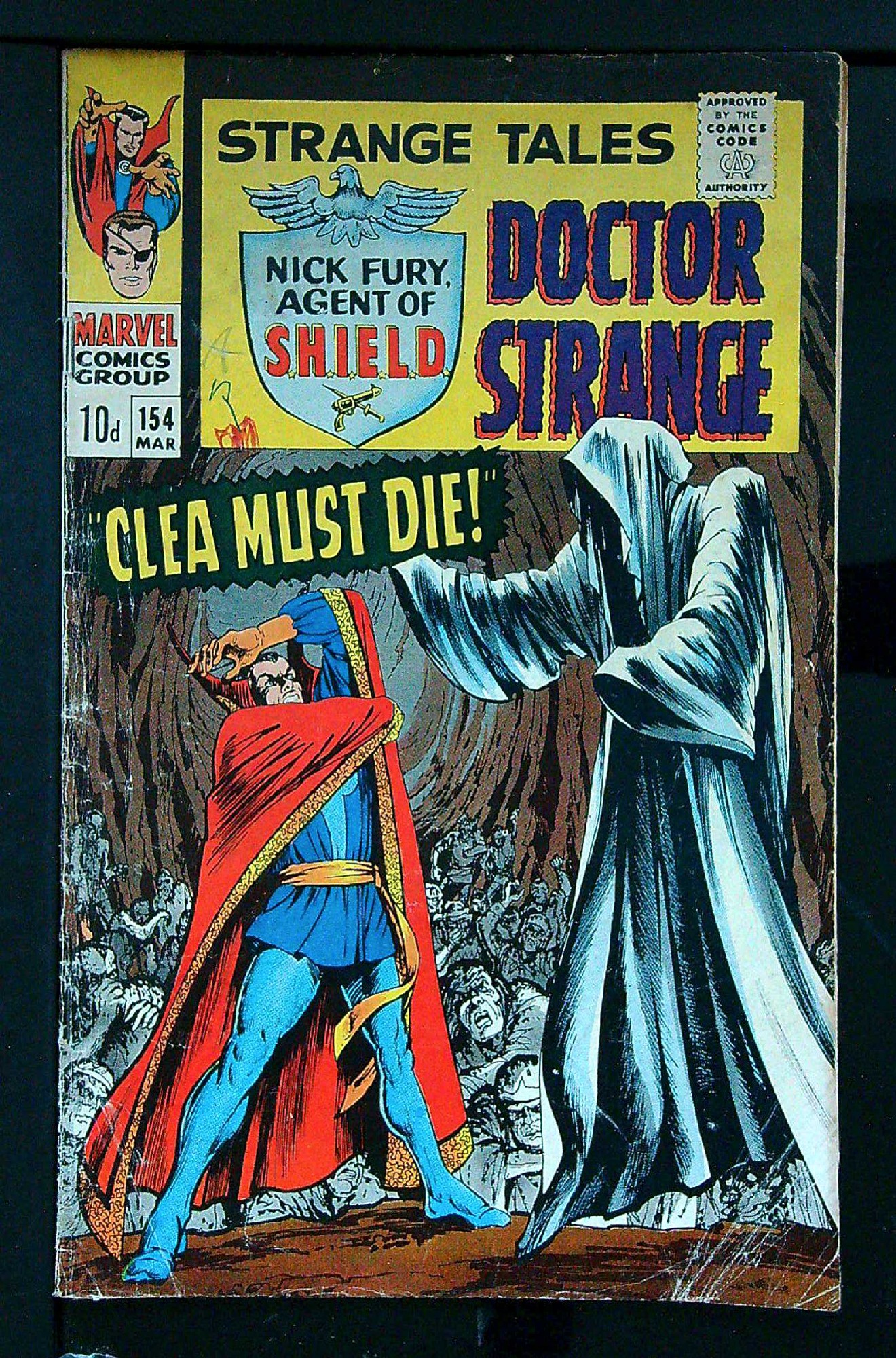 Cover of Strange Tales (Vol 1) #154. One of 250,000 Vintage American Comics on sale from Krypton!