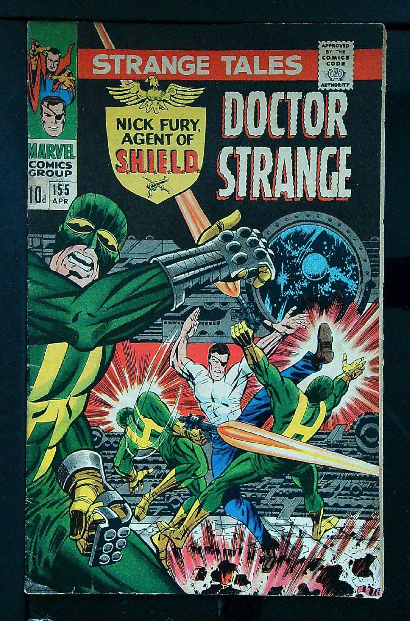 Cover of Strange Tales (Vol 1) #155. One of 250,000 Vintage American Comics on sale from Krypton!