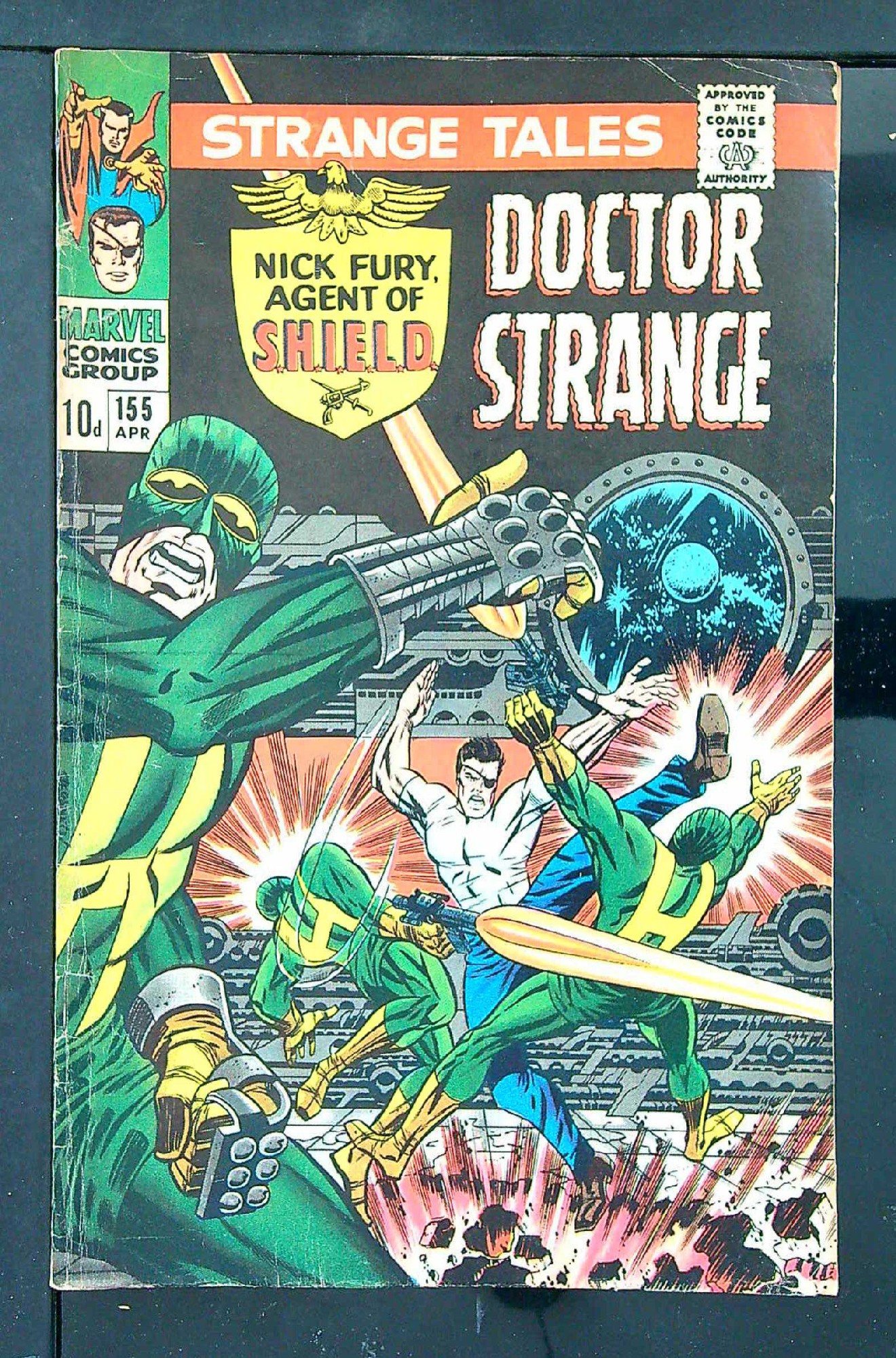 ACTUAL SCAN OF COMIC!<br> Cover of Strange Tales (Vol 1) #155. One of 250,000 Vintage American Comics on sale from Krypton!