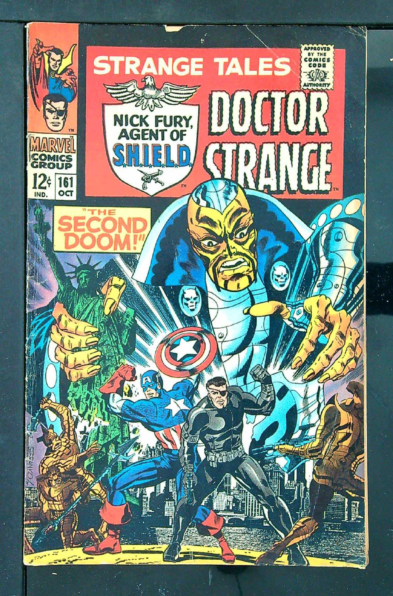 ACTUAL SCAN OF COMIC!<br> Cover of Strange Tales (Vol 1) #161. One of 250,000 Vintage American Comics on sale from Krypton!