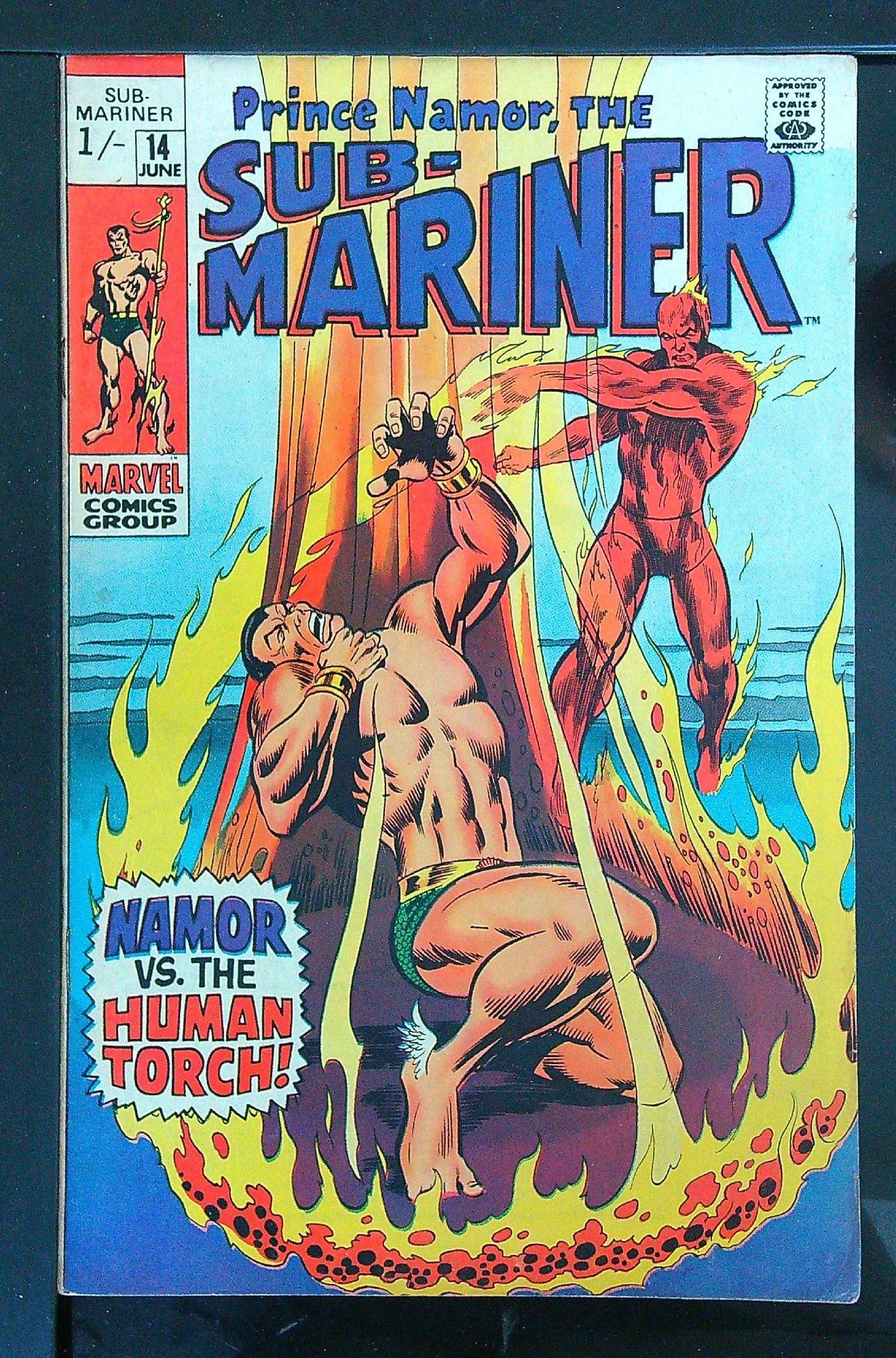 Cover of Sub-Mariner (Vol 1) #14. One of 250,000 Vintage American Comics on sale from Krypton!