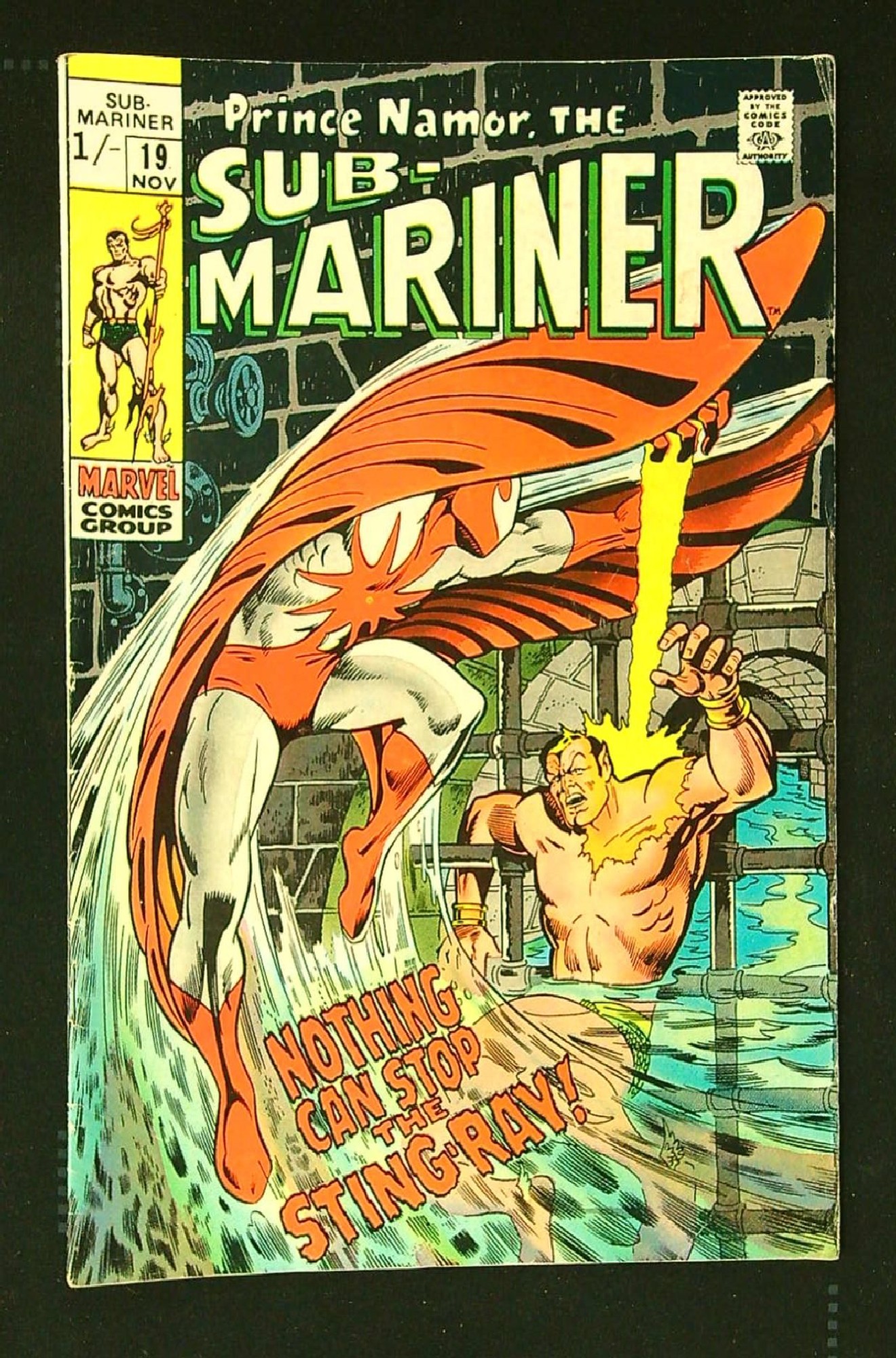 Cover of Sub-Mariner (Vol 1) #19. One of 250,000 Vintage American Comics on sale from Krypton!