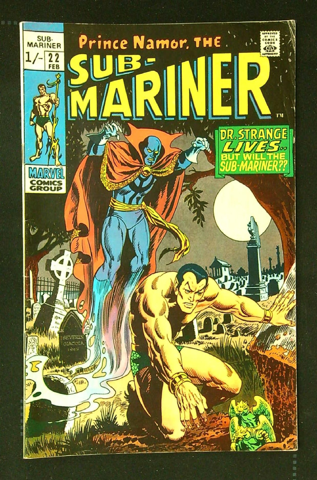Cover of Sub-Mariner (Vol 1) #22. One of 250,000 Vintage American Comics on sale from Krypton!