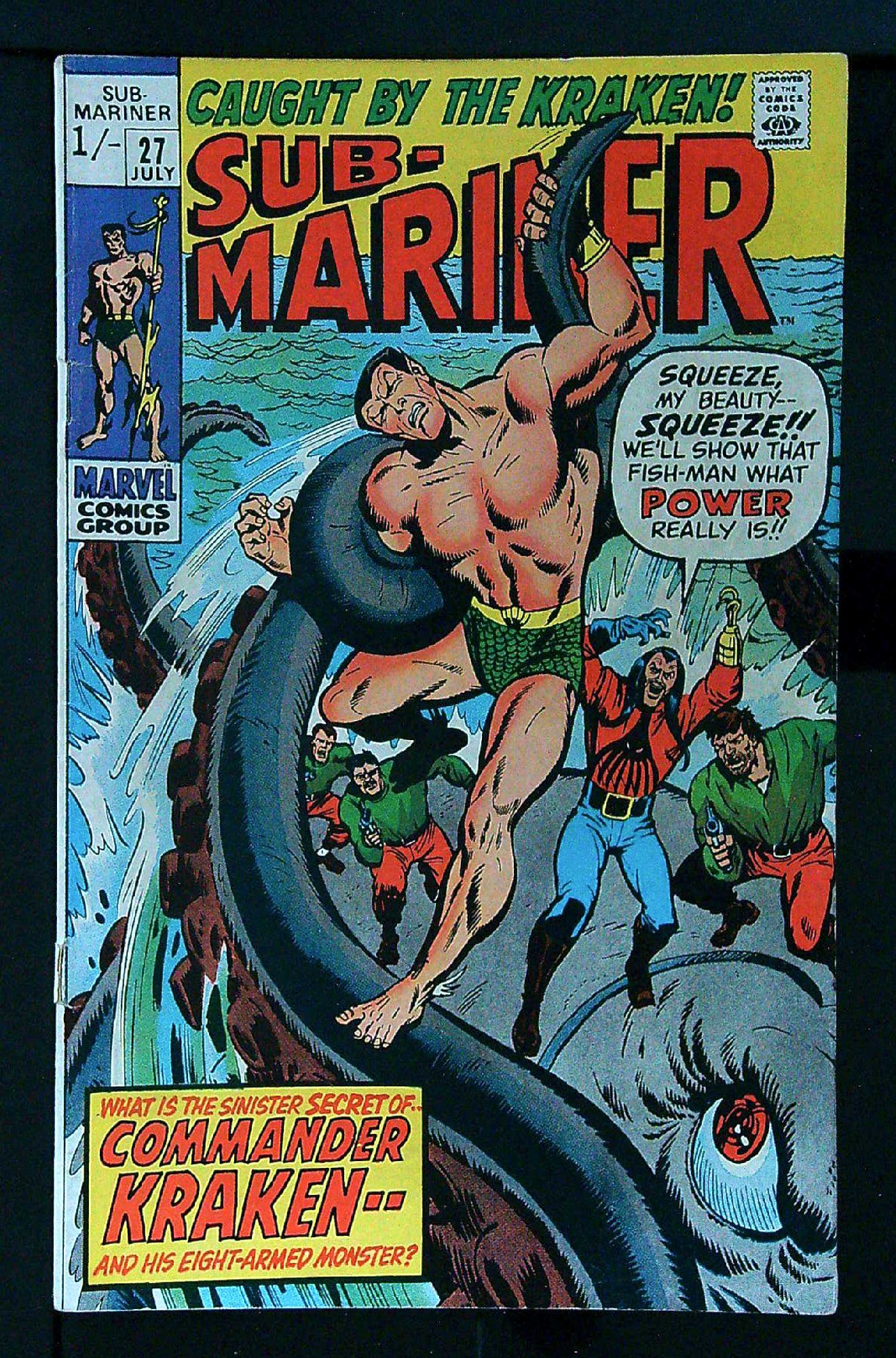 Cover of Sub-Mariner (Vol 1) #27. One of 250,000 Vintage American Comics on sale from Krypton!