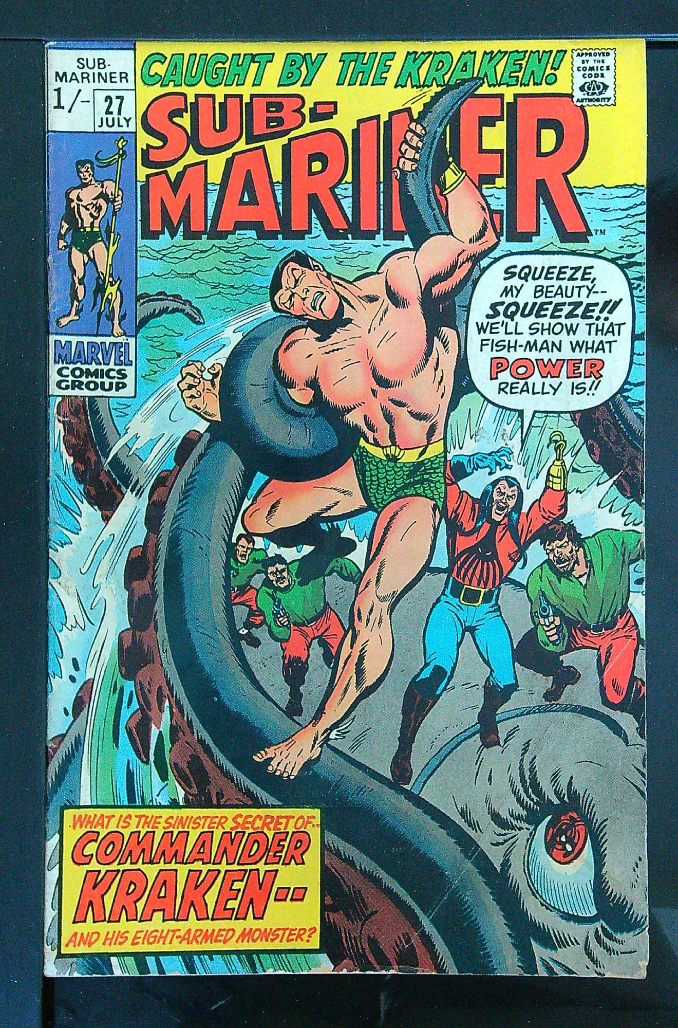 Cover of Sub-Mariner (Vol 1) #27. One of 250,000 Vintage American Comics on sale from Krypton!