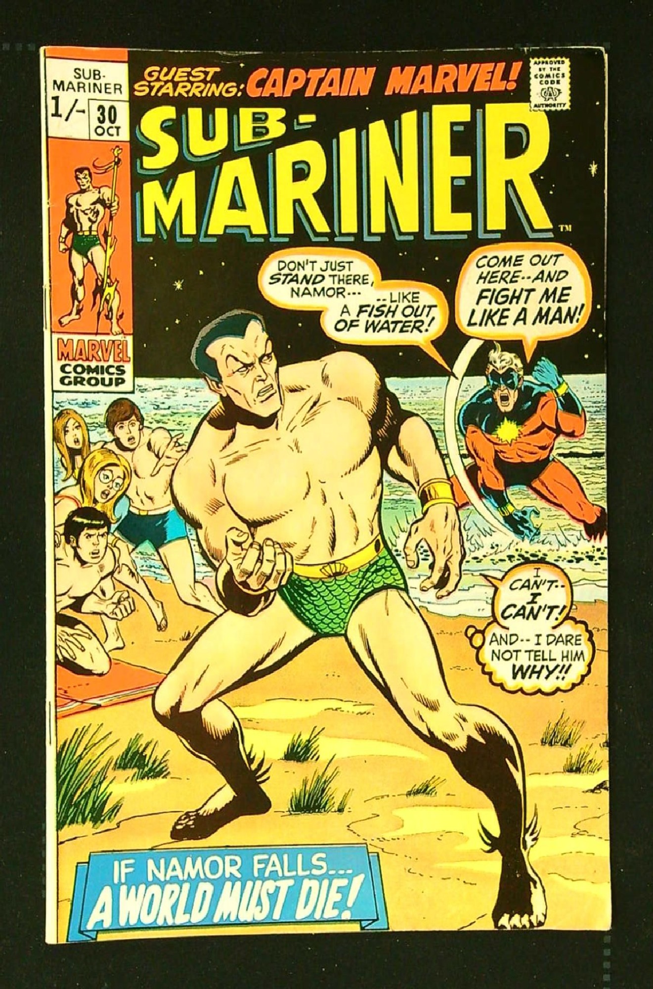 Cover of Sub-Mariner (Vol 1) #30. One of 250,000 Vintage American Comics on sale from Krypton!