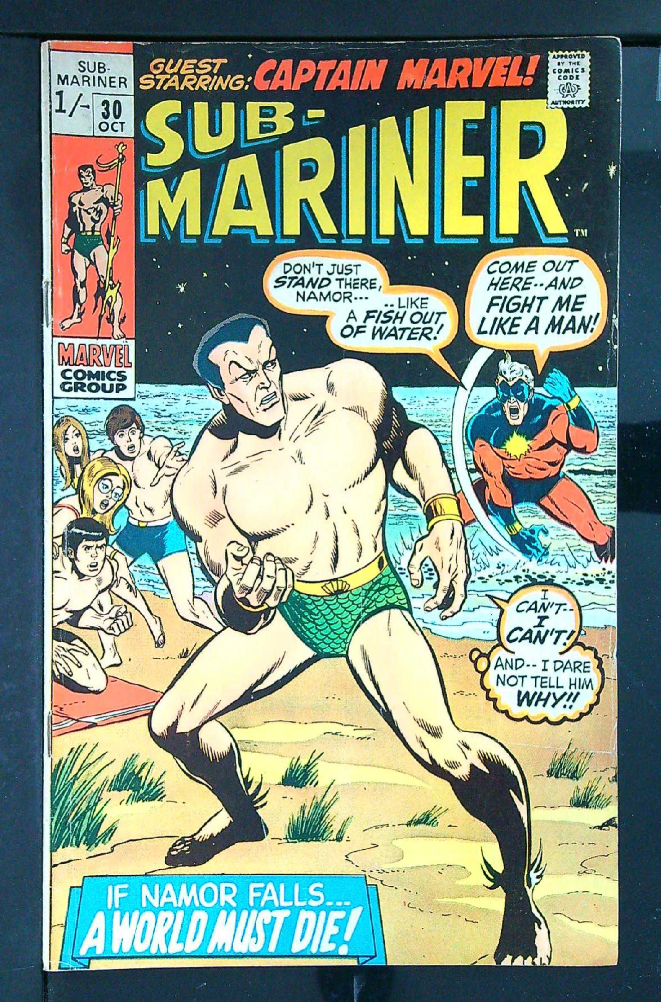 Cover of Sub-Mariner (Vol 1) #30. One of 250,000 Vintage American Comics on sale from Krypton!