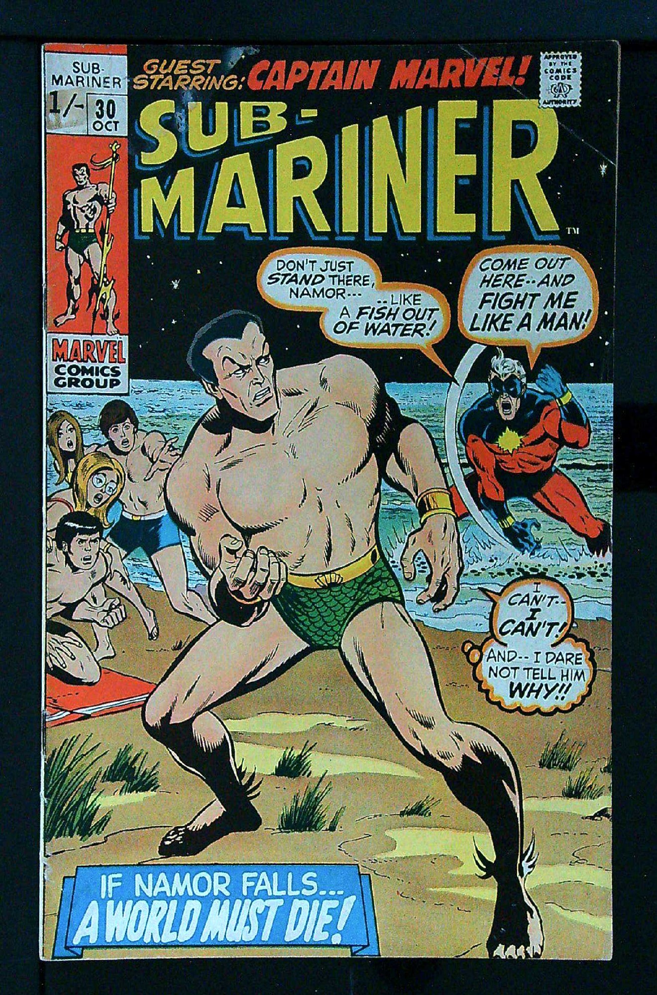 Cover of Sub-Mariner (Vol 1) #30. One of 250,000 Vintage American Comics on sale from Krypton!
