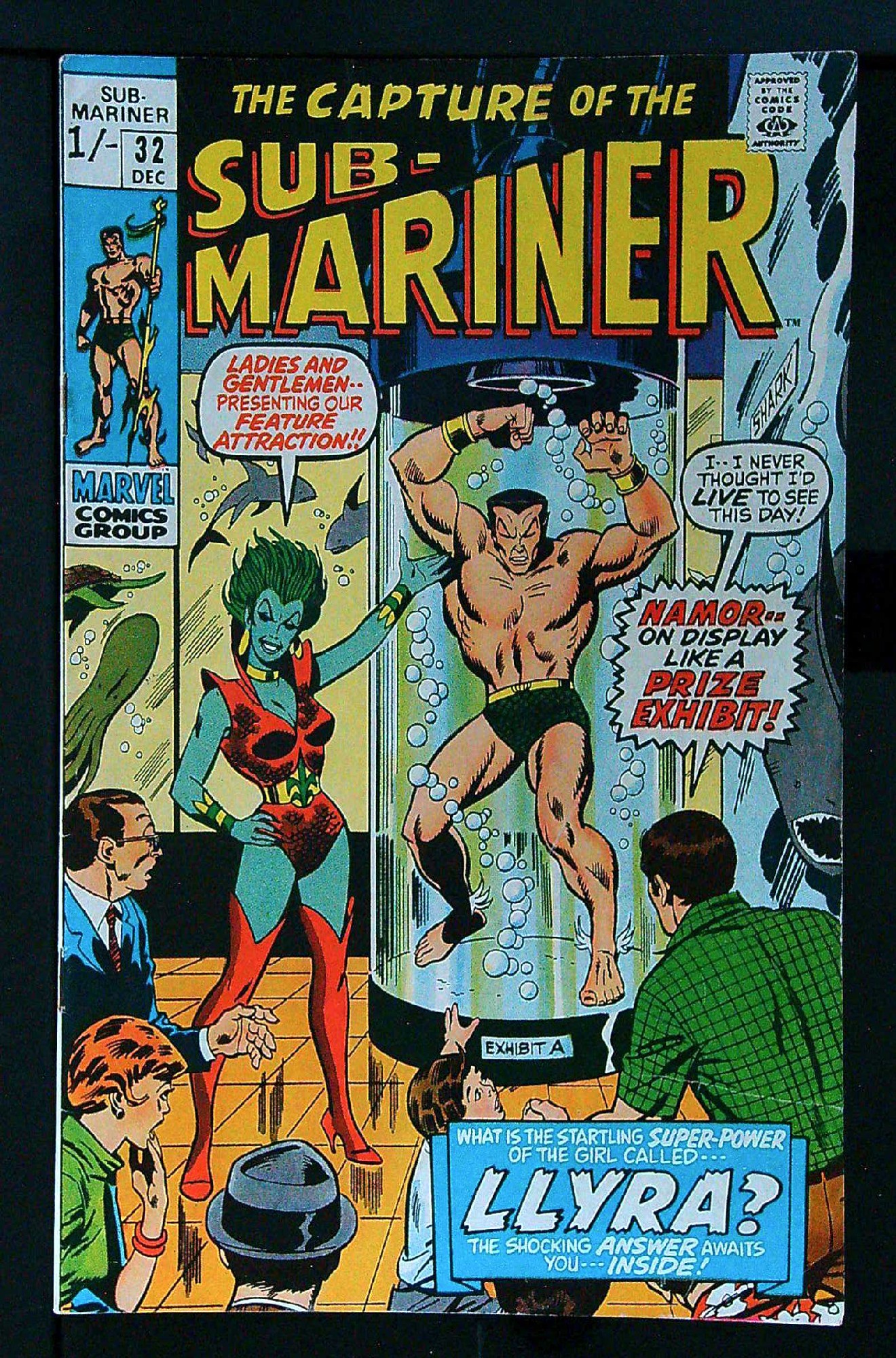 Cover of Sub-Mariner (Vol 1) #32. One of 250,000 Vintage American Comics on sale from Krypton!