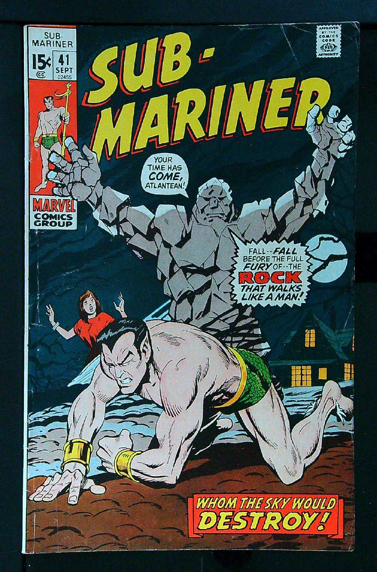 Cover of Sub-Mariner (Vol 1) #41. One of 250,000 Vintage American Comics on sale from Krypton!