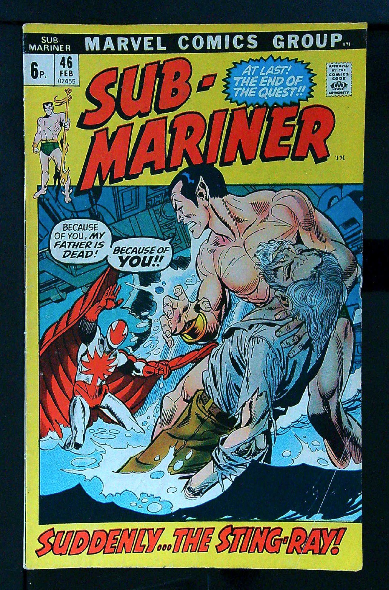 Cover of Sub-Mariner (Vol 1) #46. One of 250,000 Vintage American Comics on sale from Krypton!