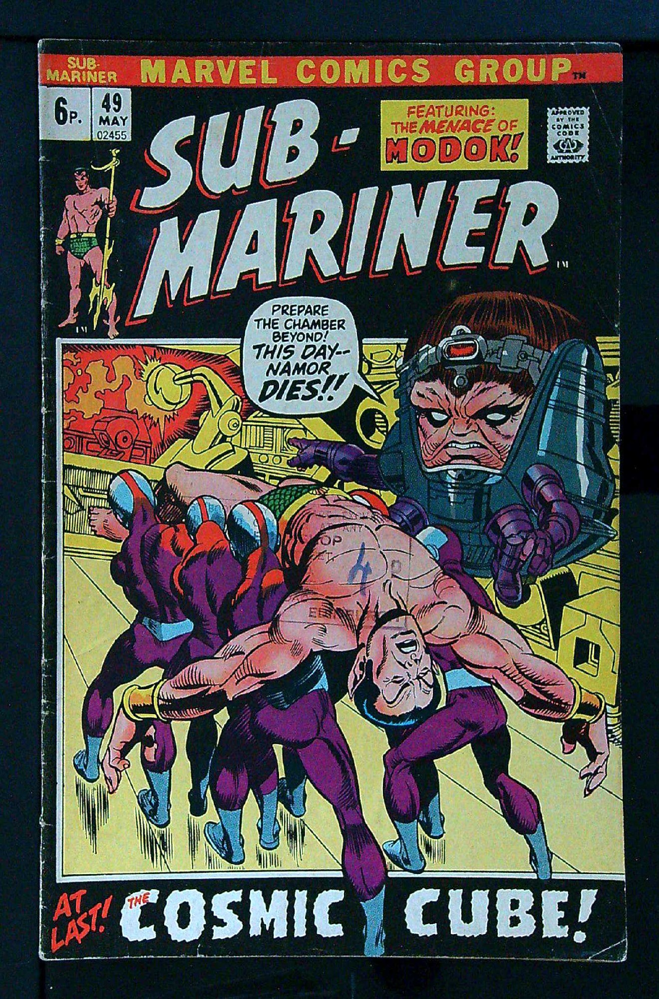 Cover of Sub-Mariner (Vol 1) #49. One of 250,000 Vintage American Comics on sale from Krypton!