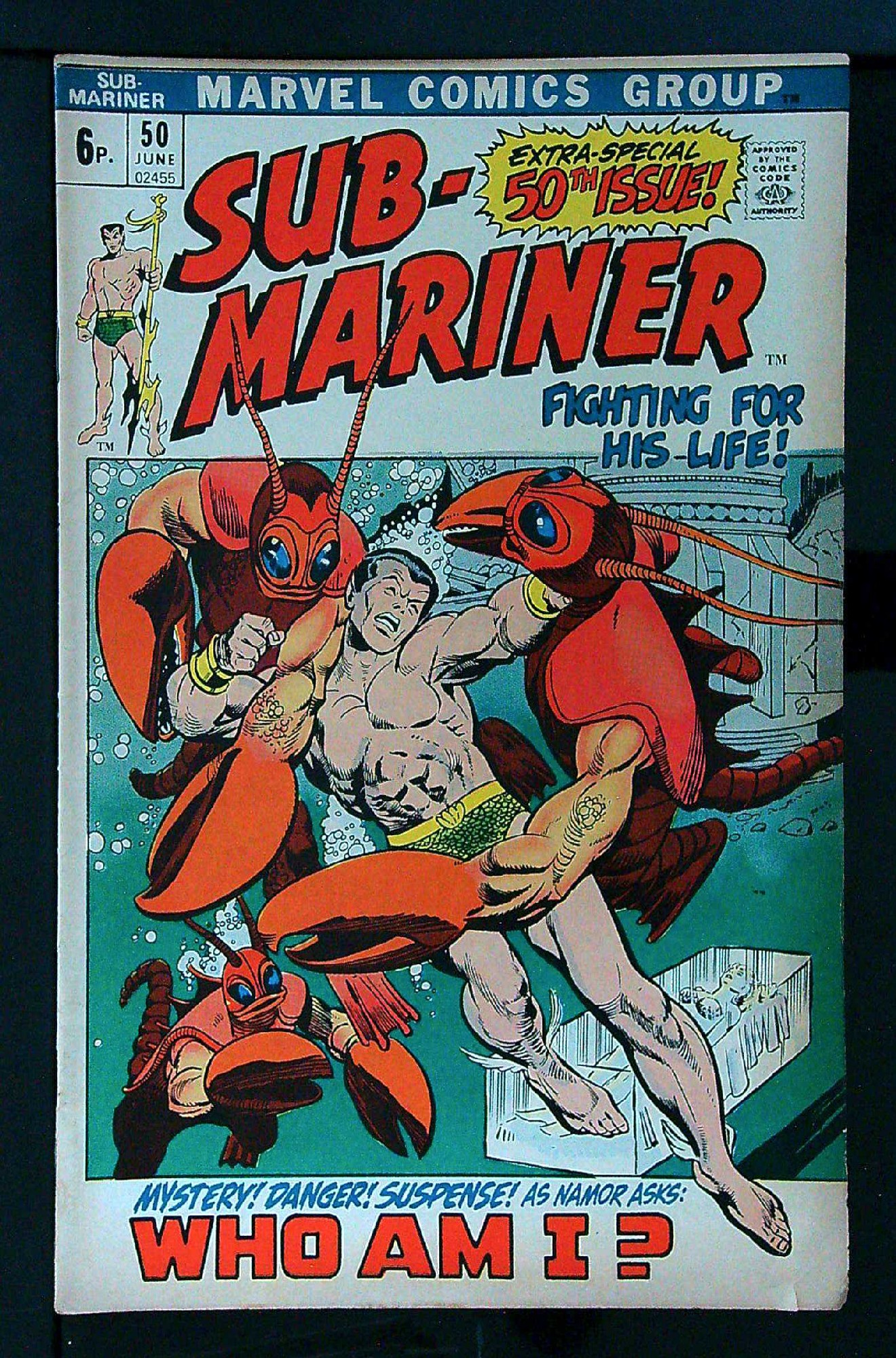 Cover of Sub-Mariner (Vol 1) #50. One of 250,000 Vintage American Comics on sale from Krypton!