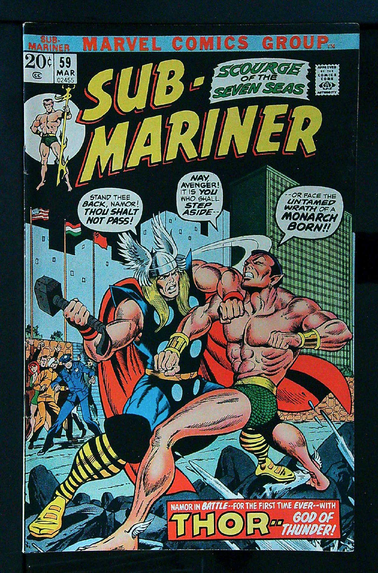 Cover of Sub-Mariner (Vol 1) #59. One of 250,000 Vintage American Comics on sale from Krypton!