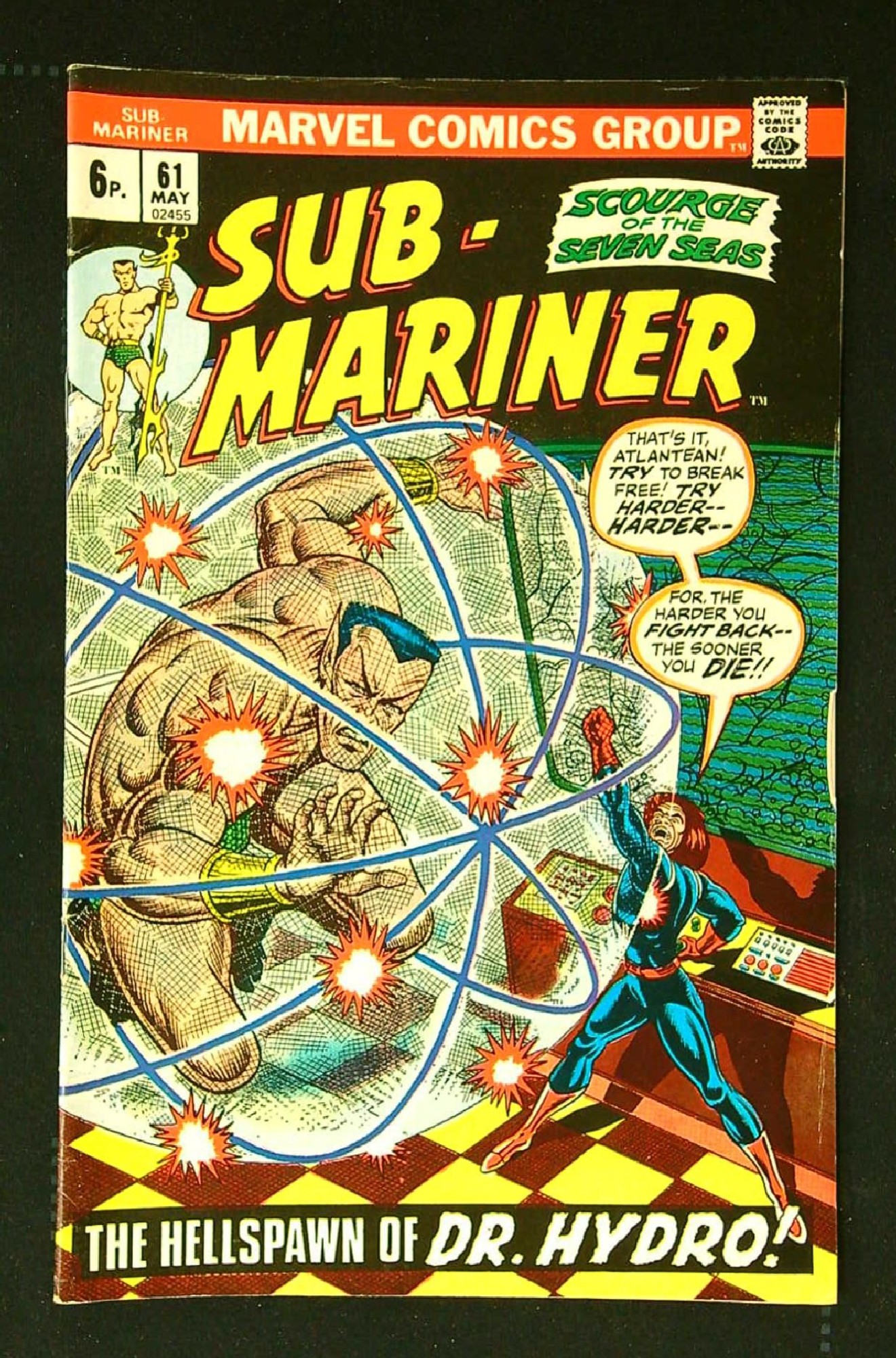 Cover of Sub-Mariner (Vol 1) #61. One of 250,000 Vintage American Comics on sale from Krypton!