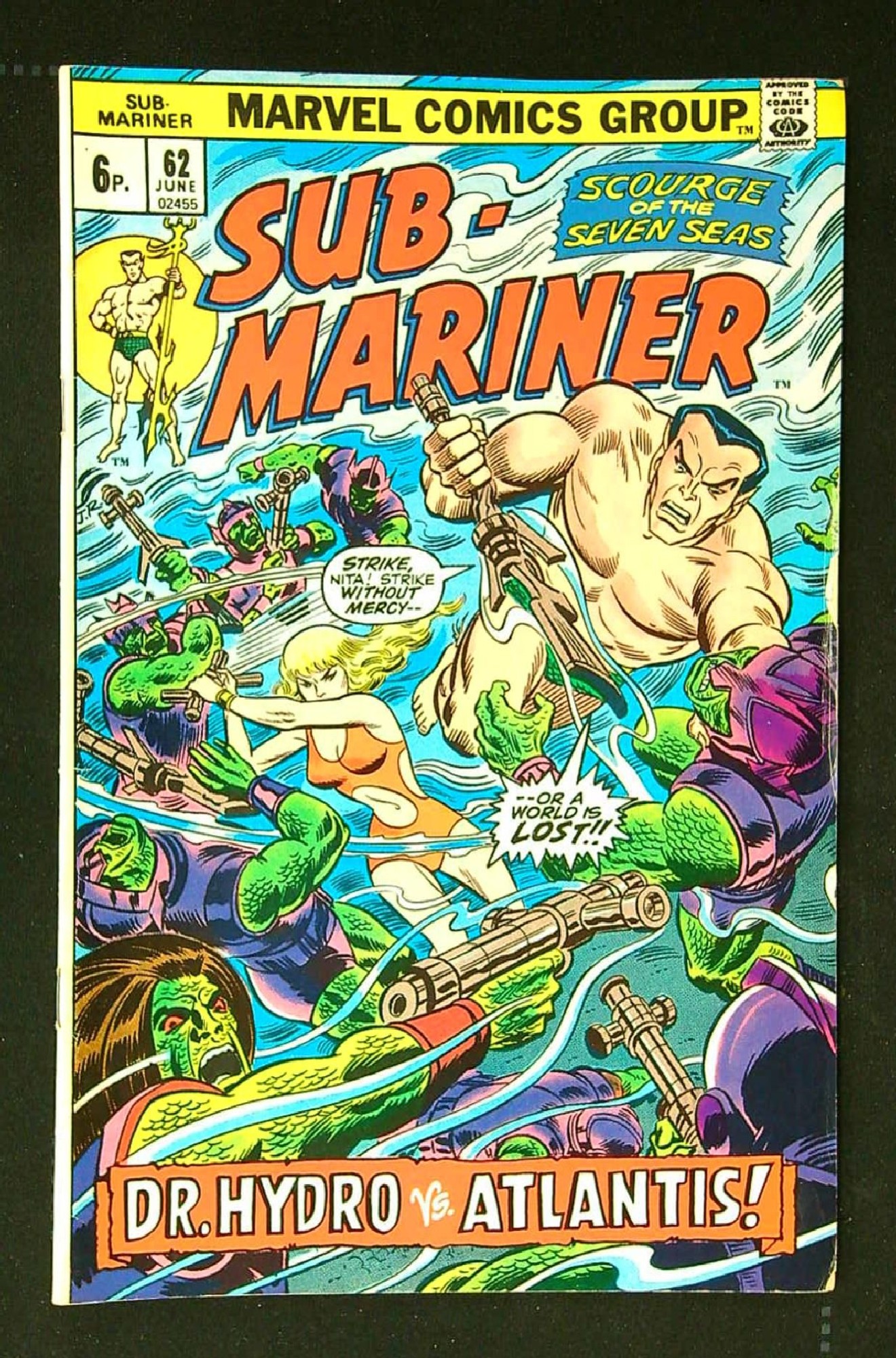 Cover of Sub-Mariner (Vol 1) #62. One of 250,000 Vintage American Comics on sale from Krypton!