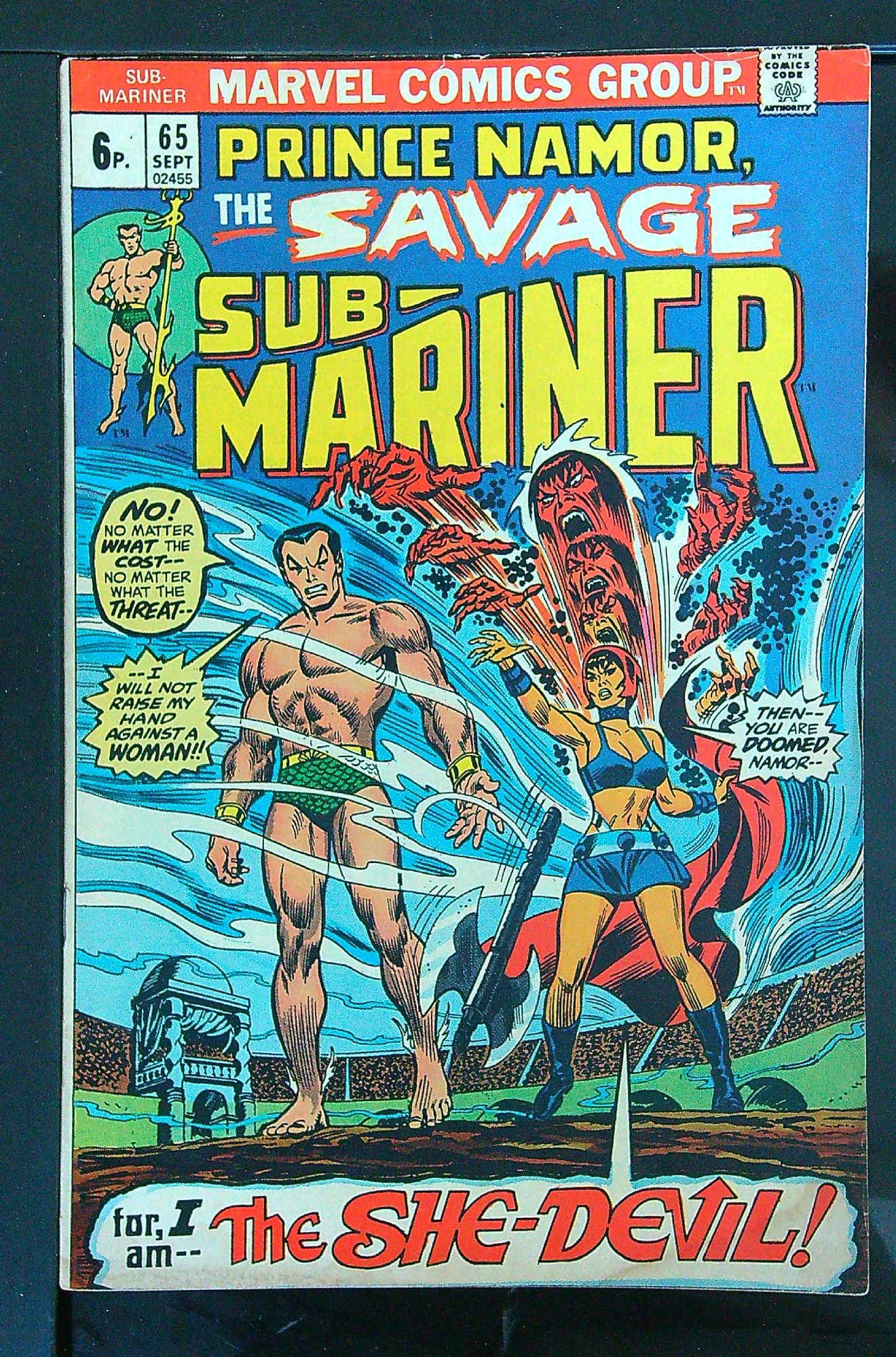 Cover of Sub-Mariner (Vol 1) #65. One of 250,000 Vintage American Comics on sale from Krypton!