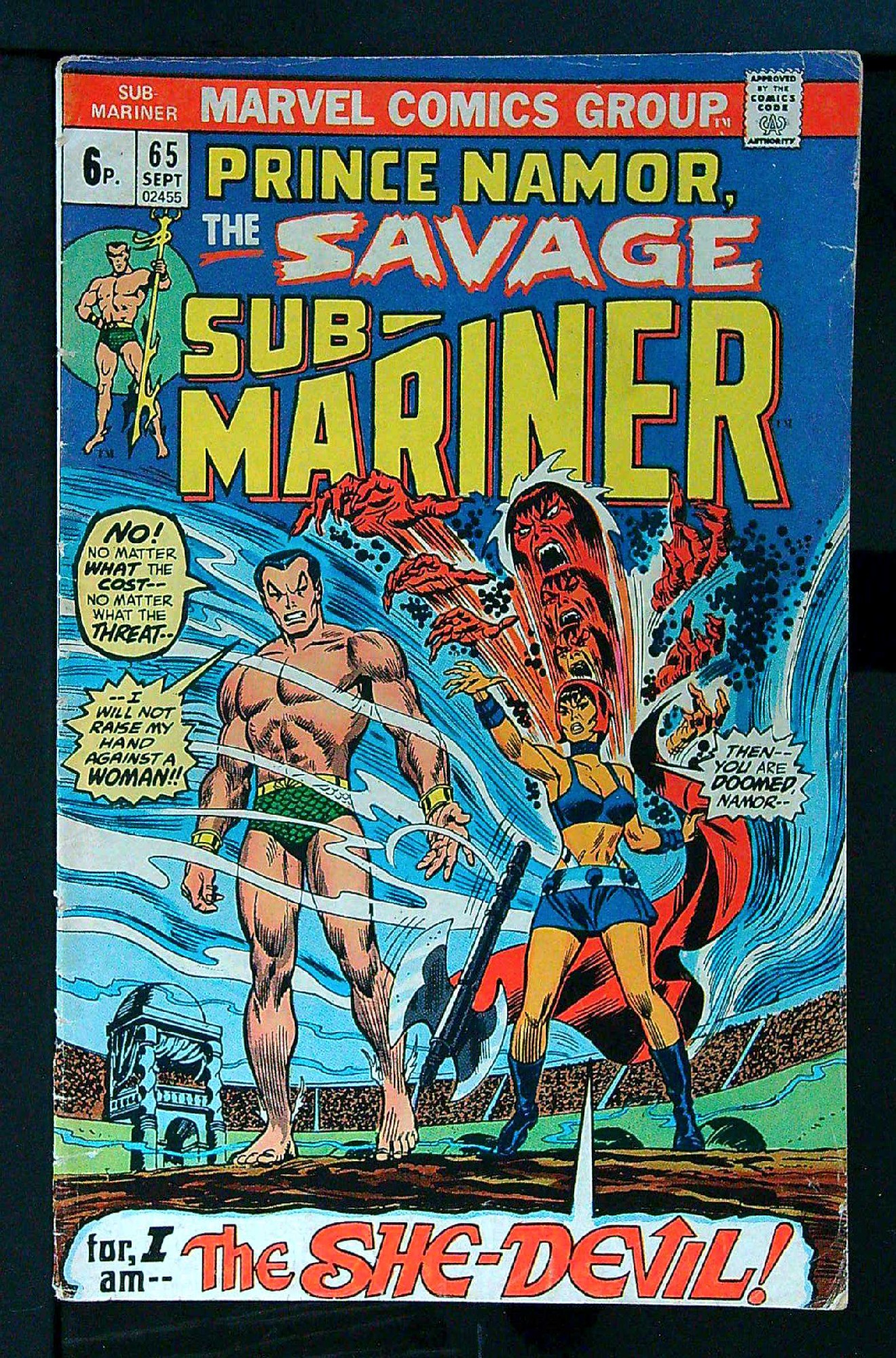 Cover of Sub-Mariner (Vol 1) #65. One of 250,000 Vintage American Comics on sale from Krypton!