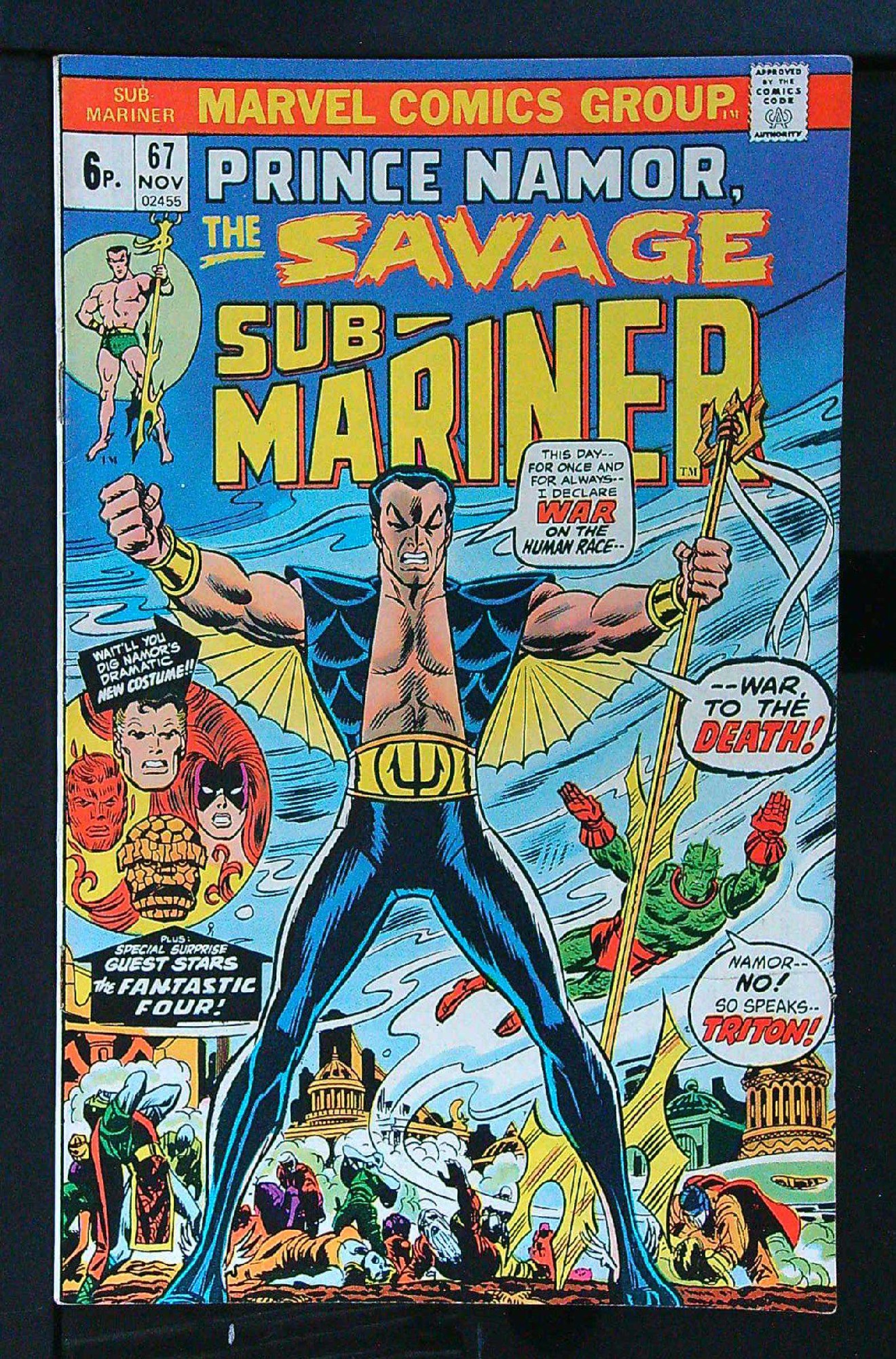 Cover of Sub-Mariner (Vol 1) #67. One of 250,000 Vintage American Comics on sale from Krypton!