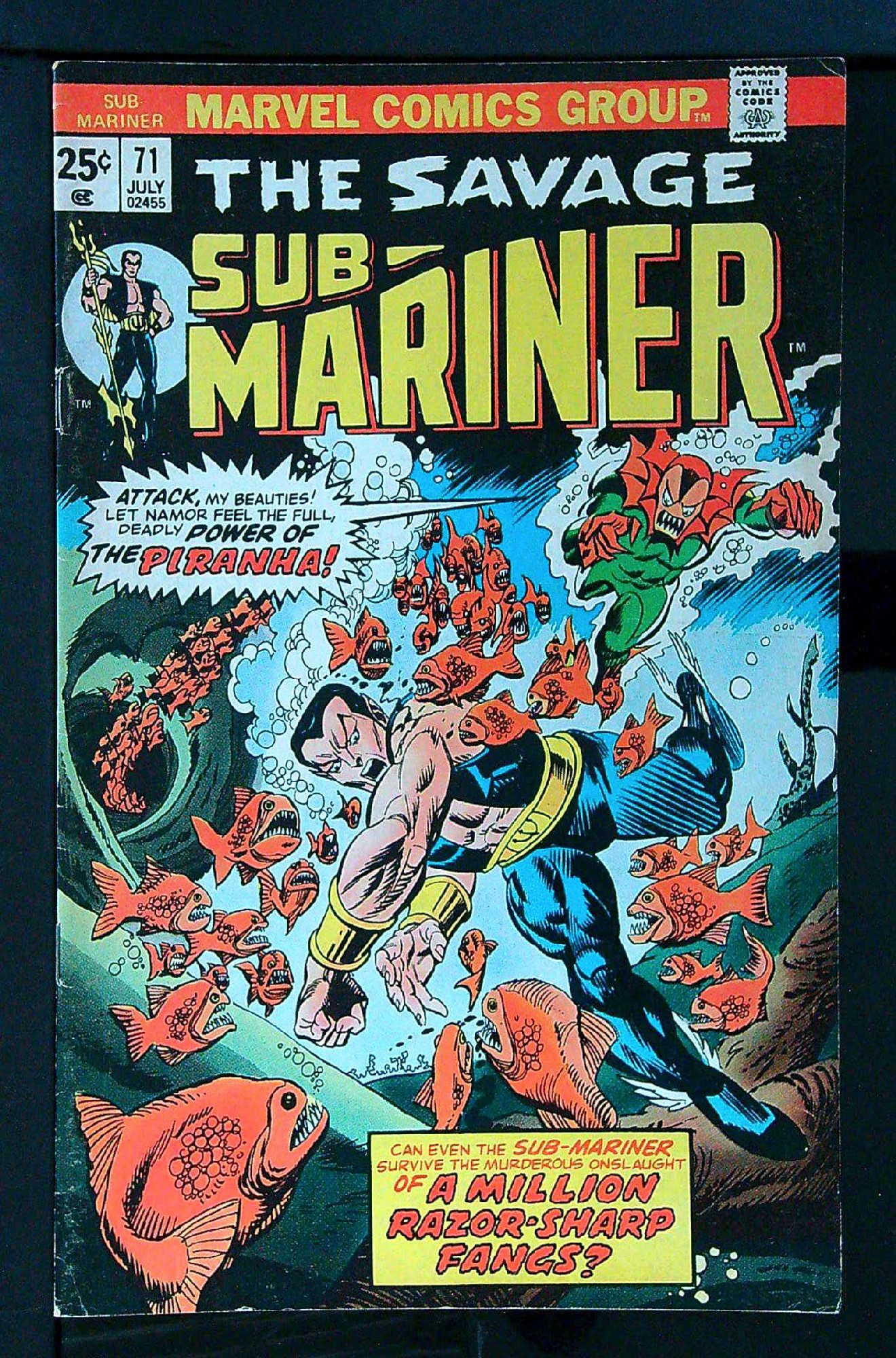 Cover of Sub-Mariner (Vol 1) #71. One of 250,000 Vintage American Comics on sale from Krypton!