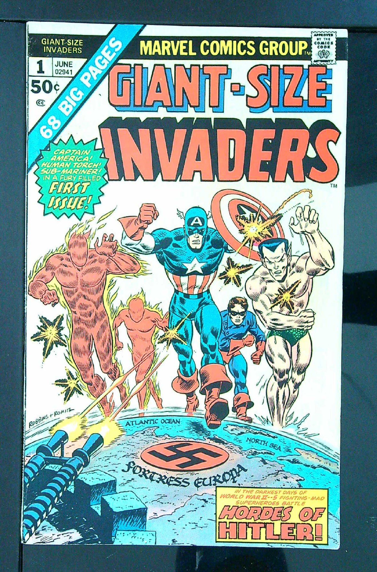 Cover of Giant-Size Invaders #1. One of 250,000 Vintage American Comics on sale from Krypton!