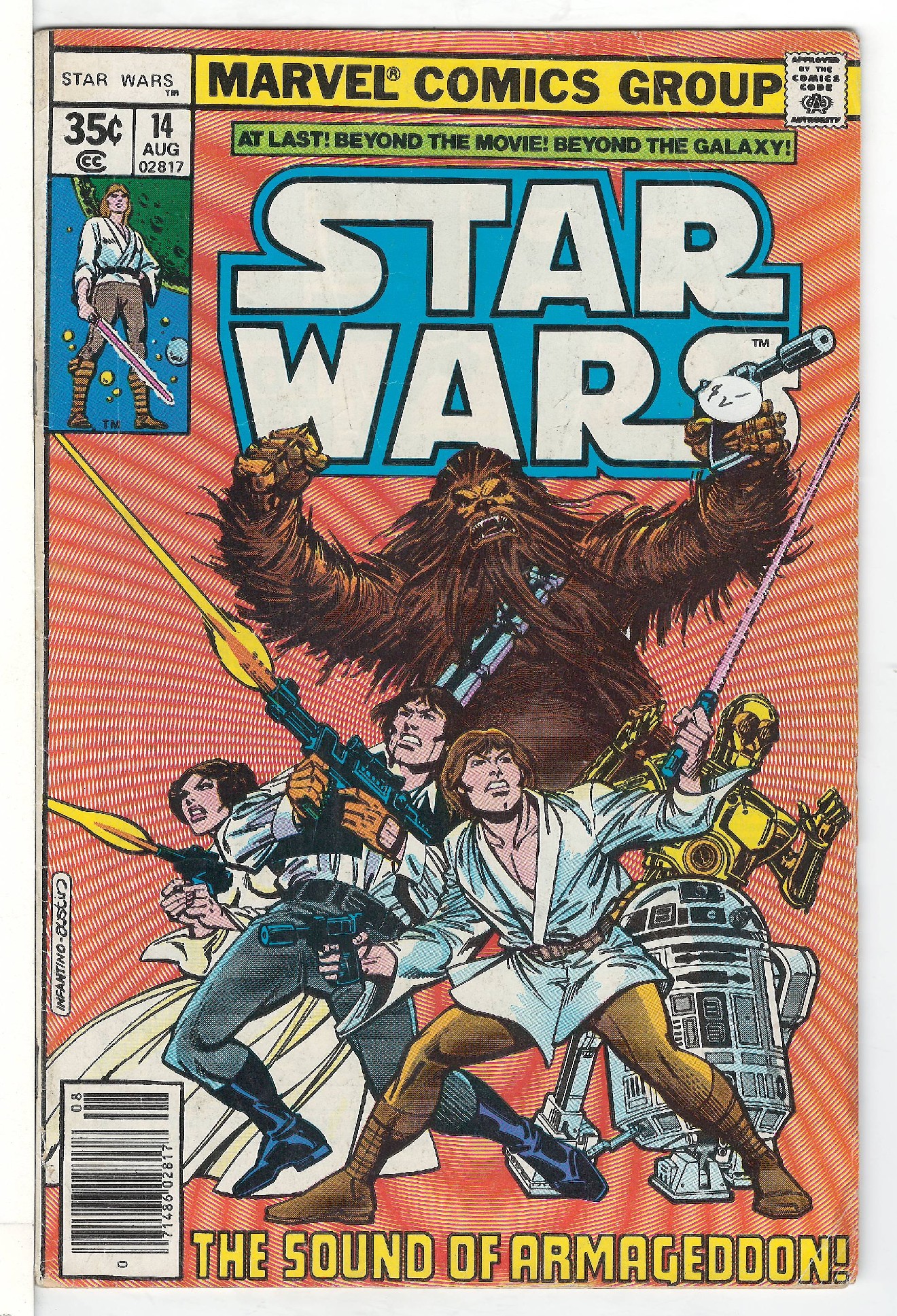 ACTUAL SCAN OF COMIC!<br> Cover of Star Wars (Vol 1) (Marvel) #14. One of 250,000 Vintage American Comics on sale from Krypton!
