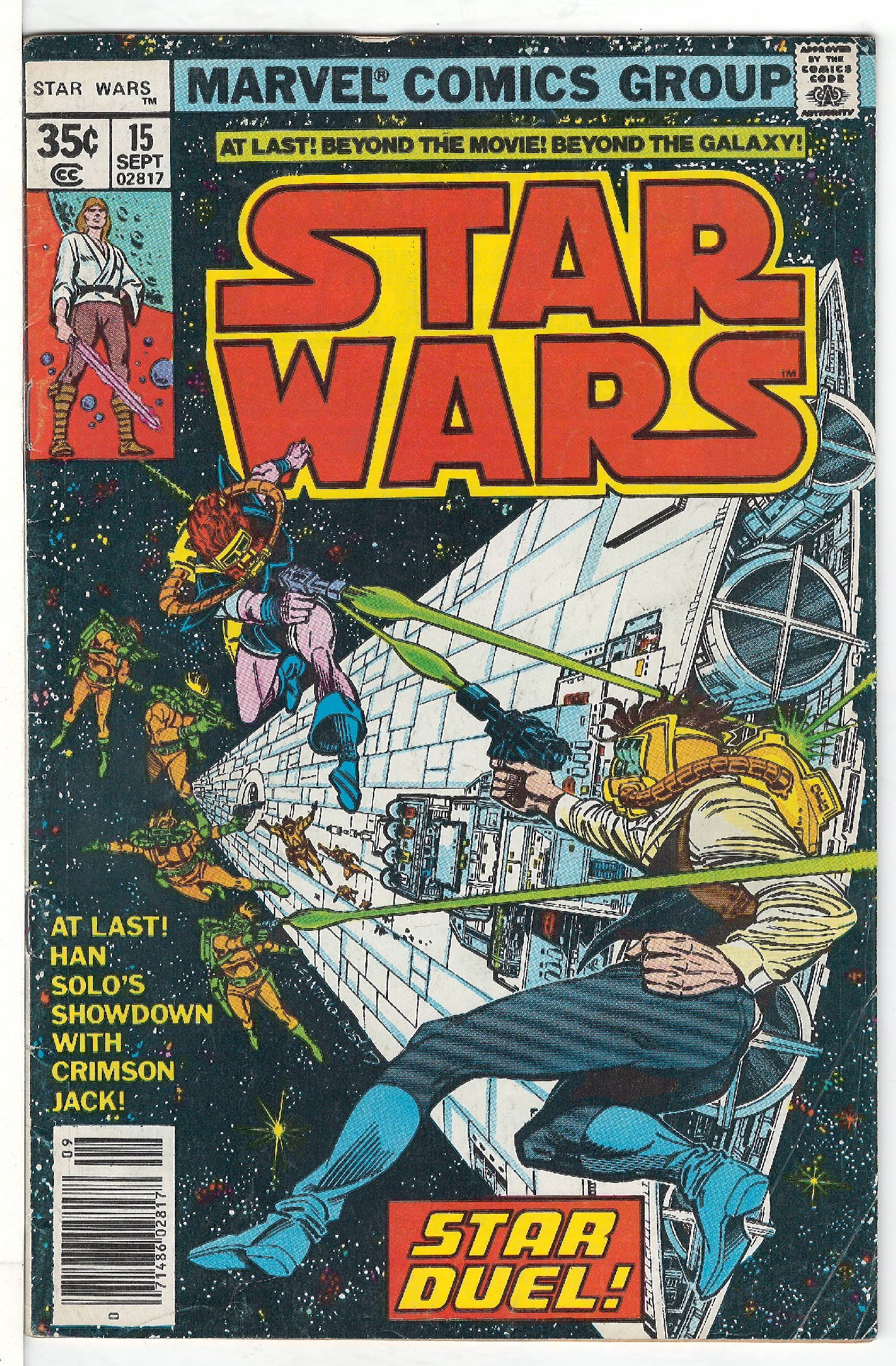 ACTUAL SCAN OF COMIC!<br> Cover of Star Wars (Vol 1) (Marvel) #15. One of 250,000 Vintage American Comics on sale from Krypton!